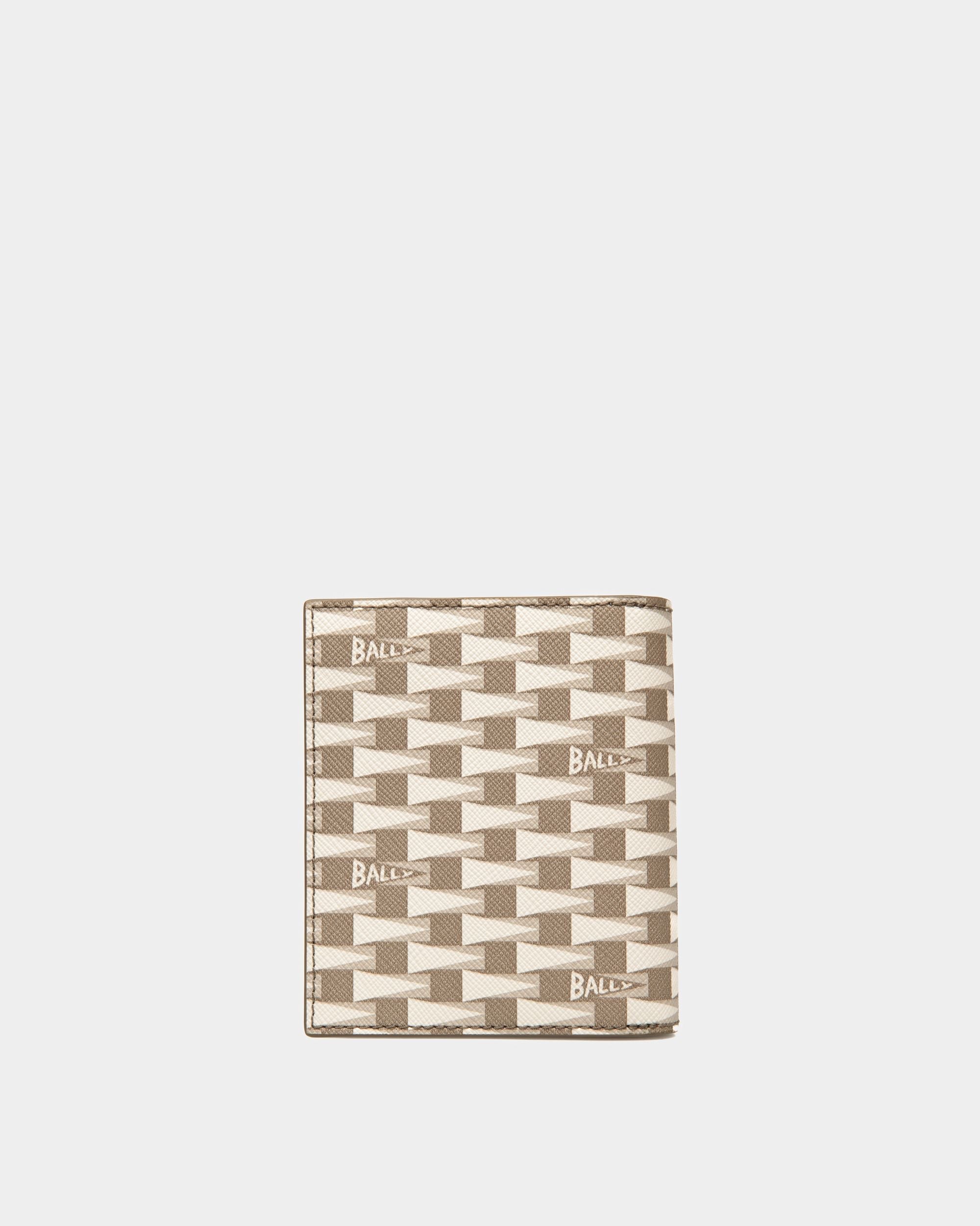 Bally Global - Pennant Trifold Zipped Wallet in TPU - Beige