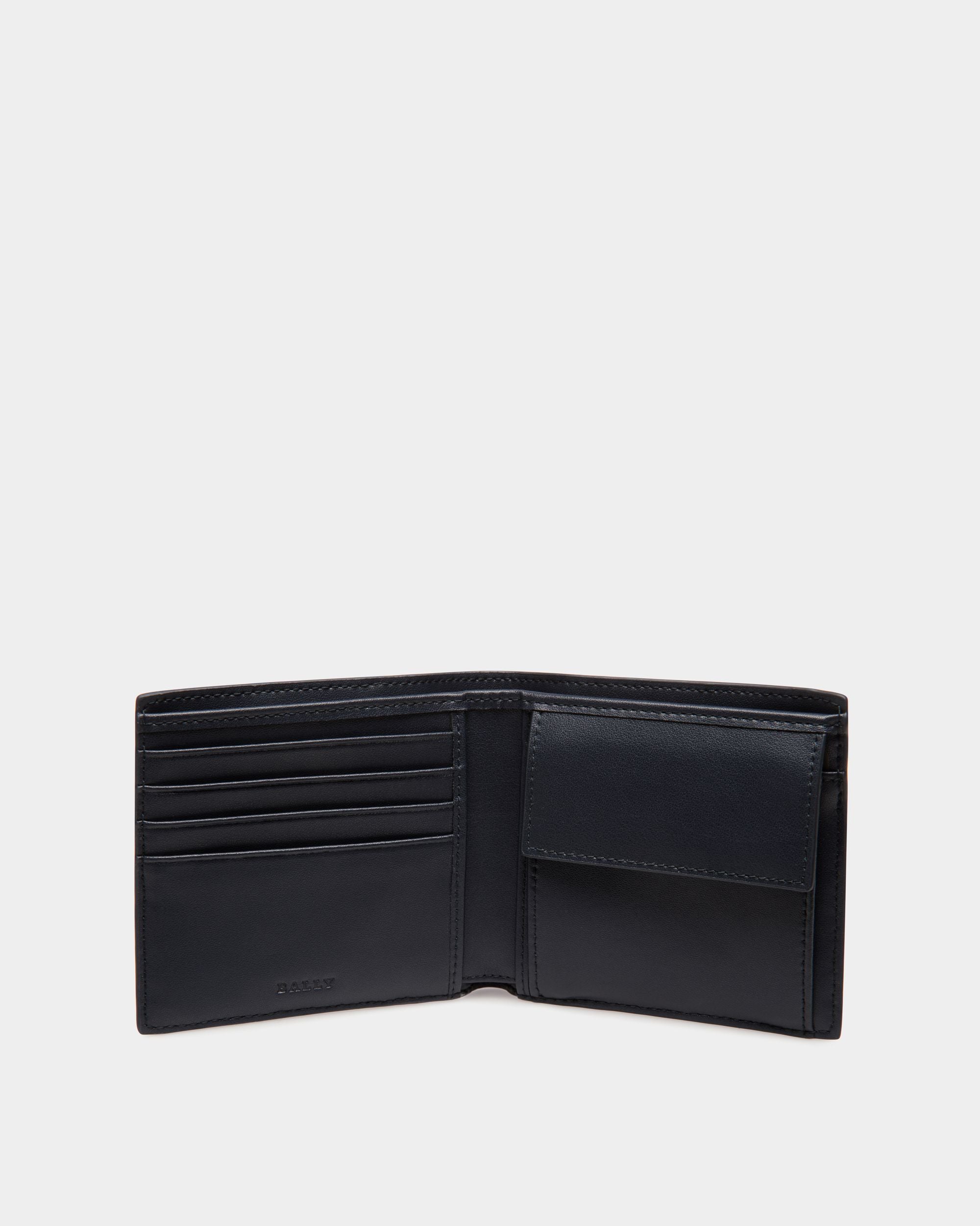 Bally Global - Wallet in Blue Embossed Leather - Blue
