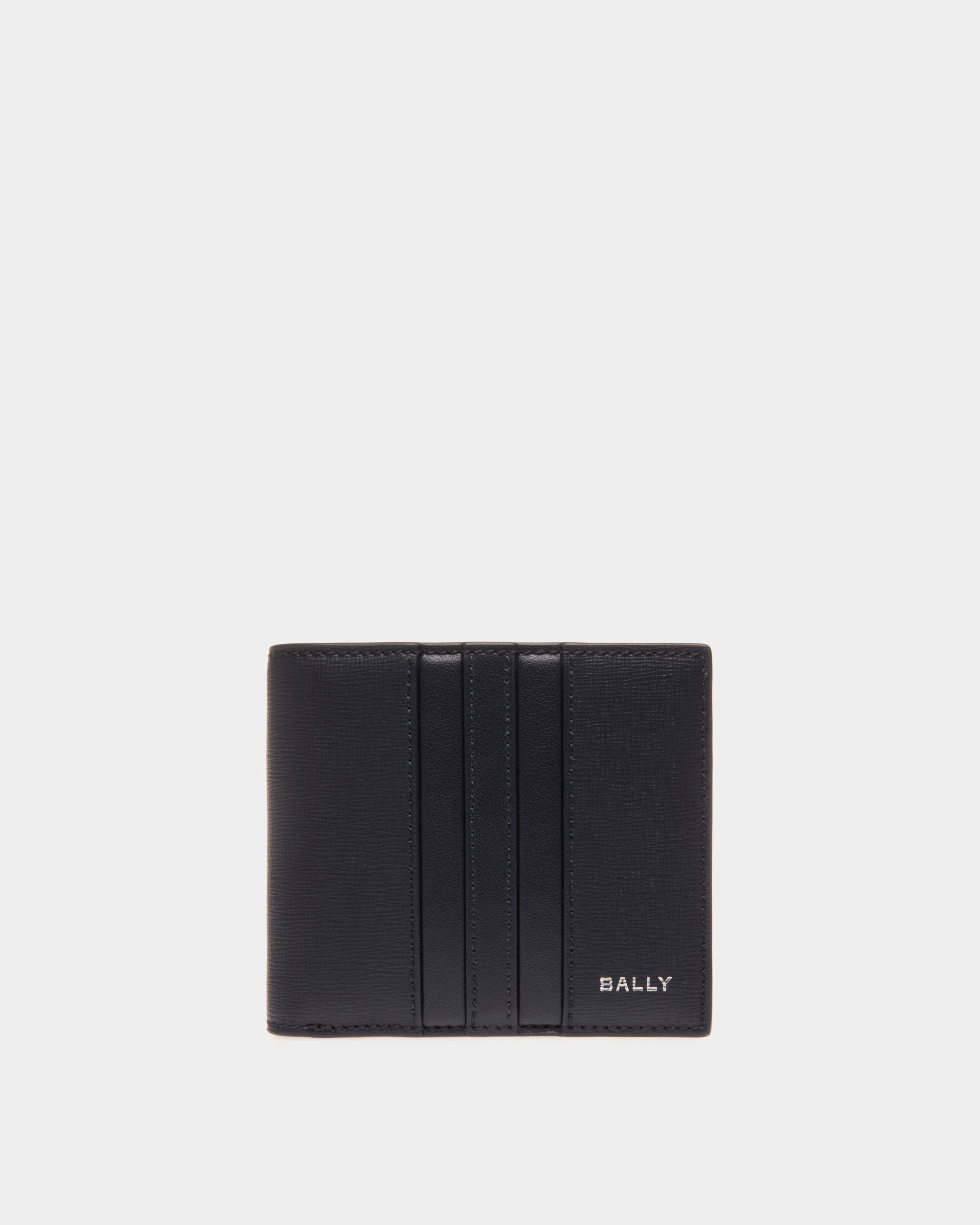 Bally Global - Mythos Bifold Wallet in Navy Blue Recycled Leather - Blue