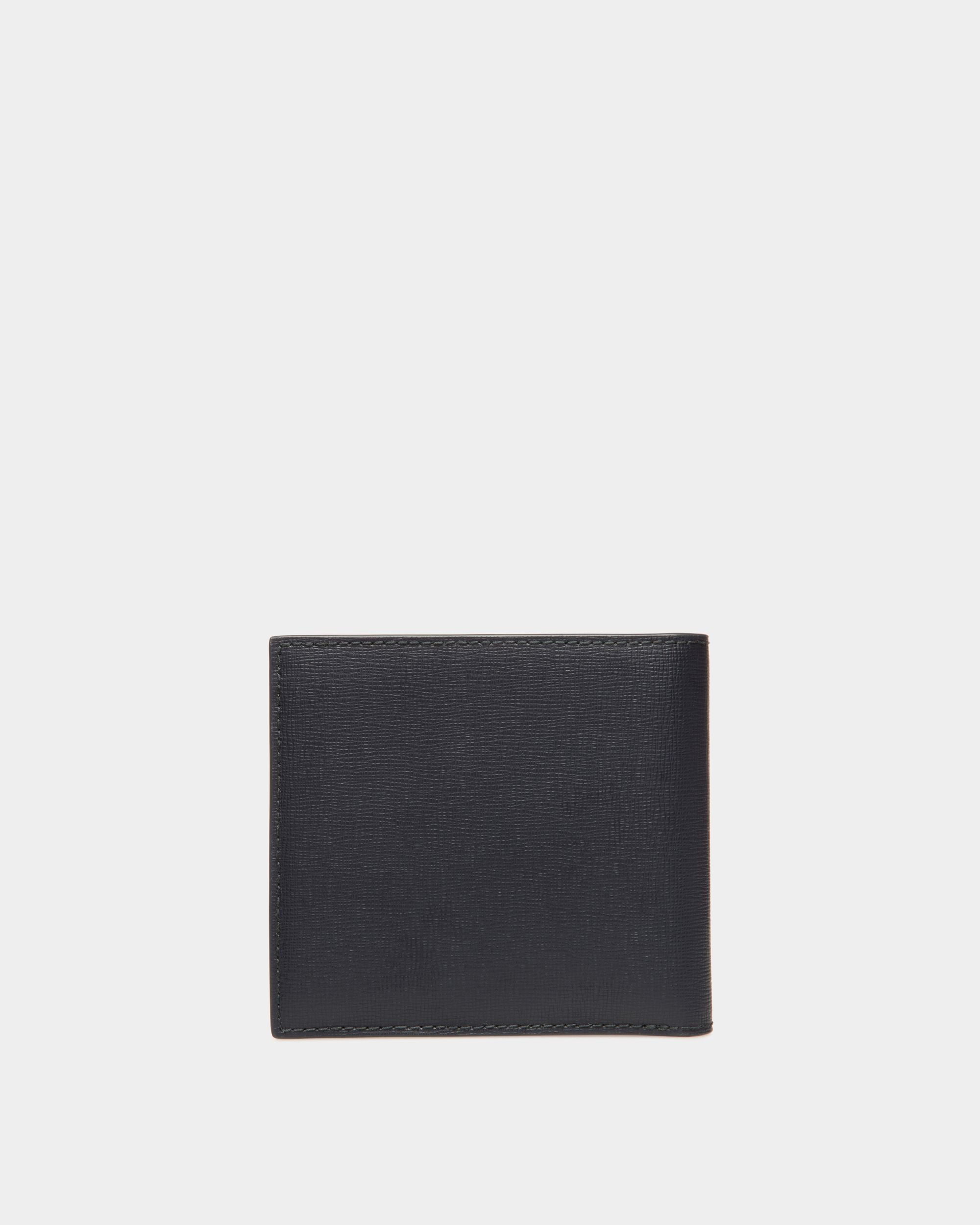 Bally Global - Mythos Bifold in Navy Blue Recycled Leather - Blue