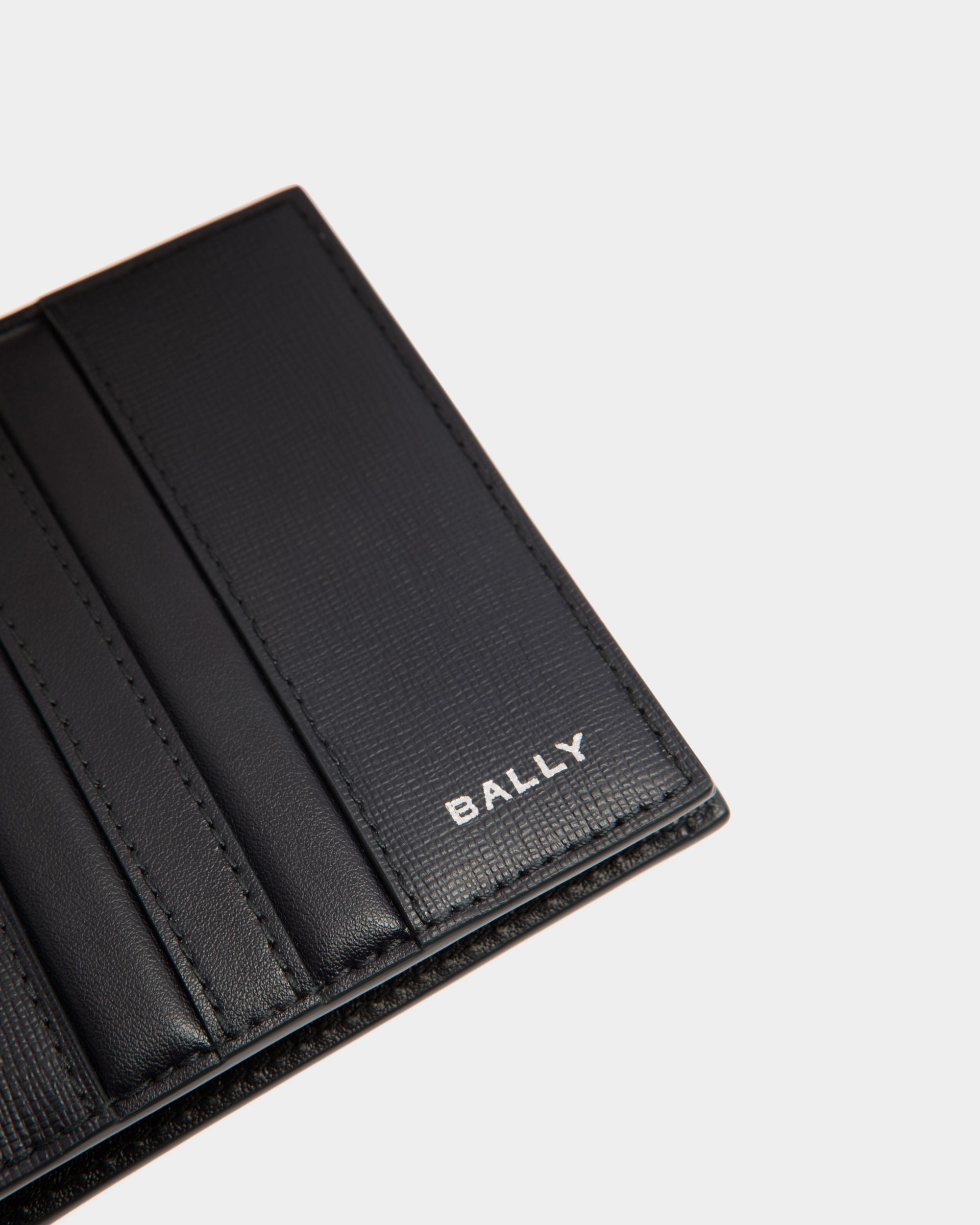 Bally Global - Mythos Bifold in Navy Blue Recycled Leather - Blue