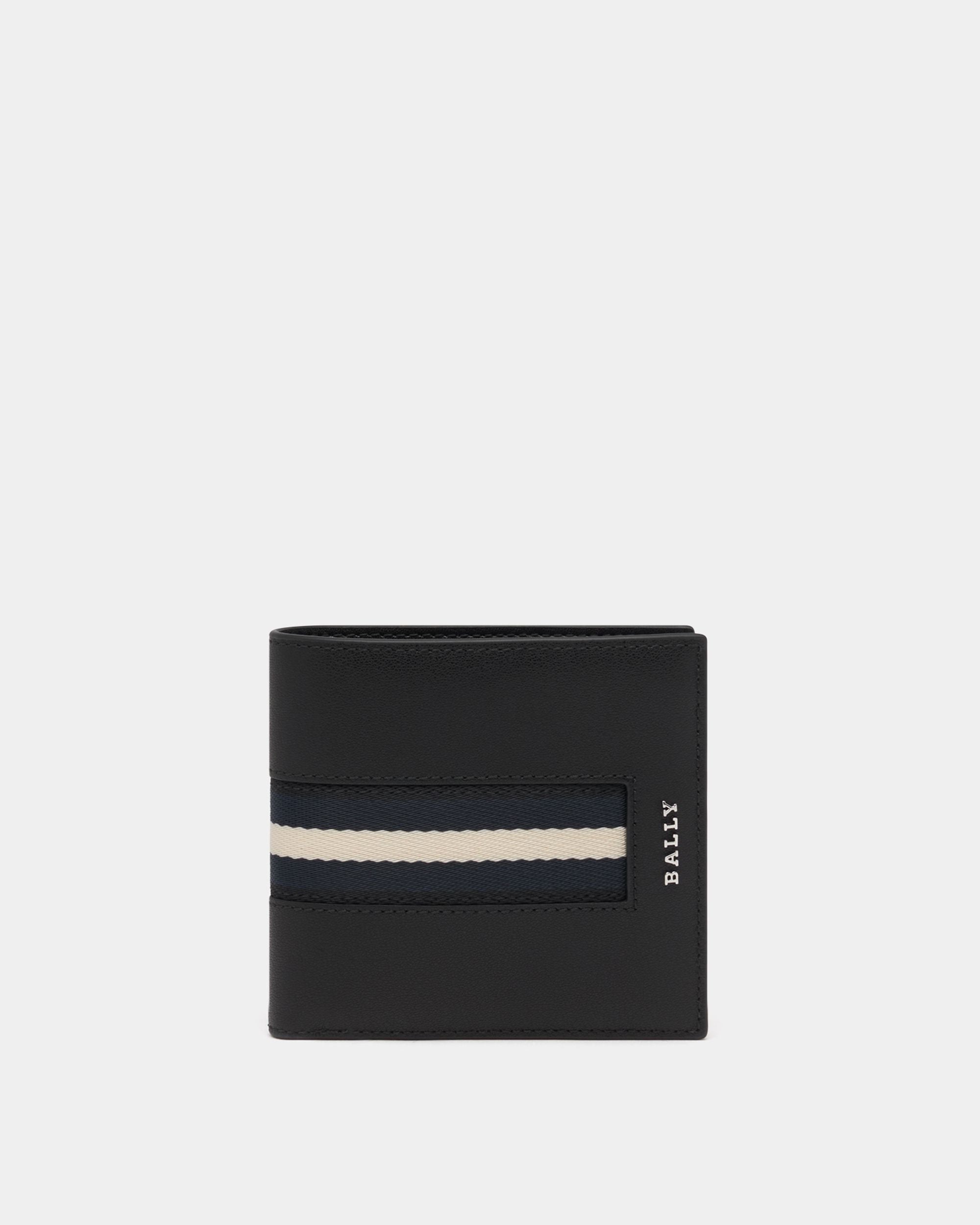 Bally Global - Coin Wallet in Black Leather With a Bally Ribbon - Black
