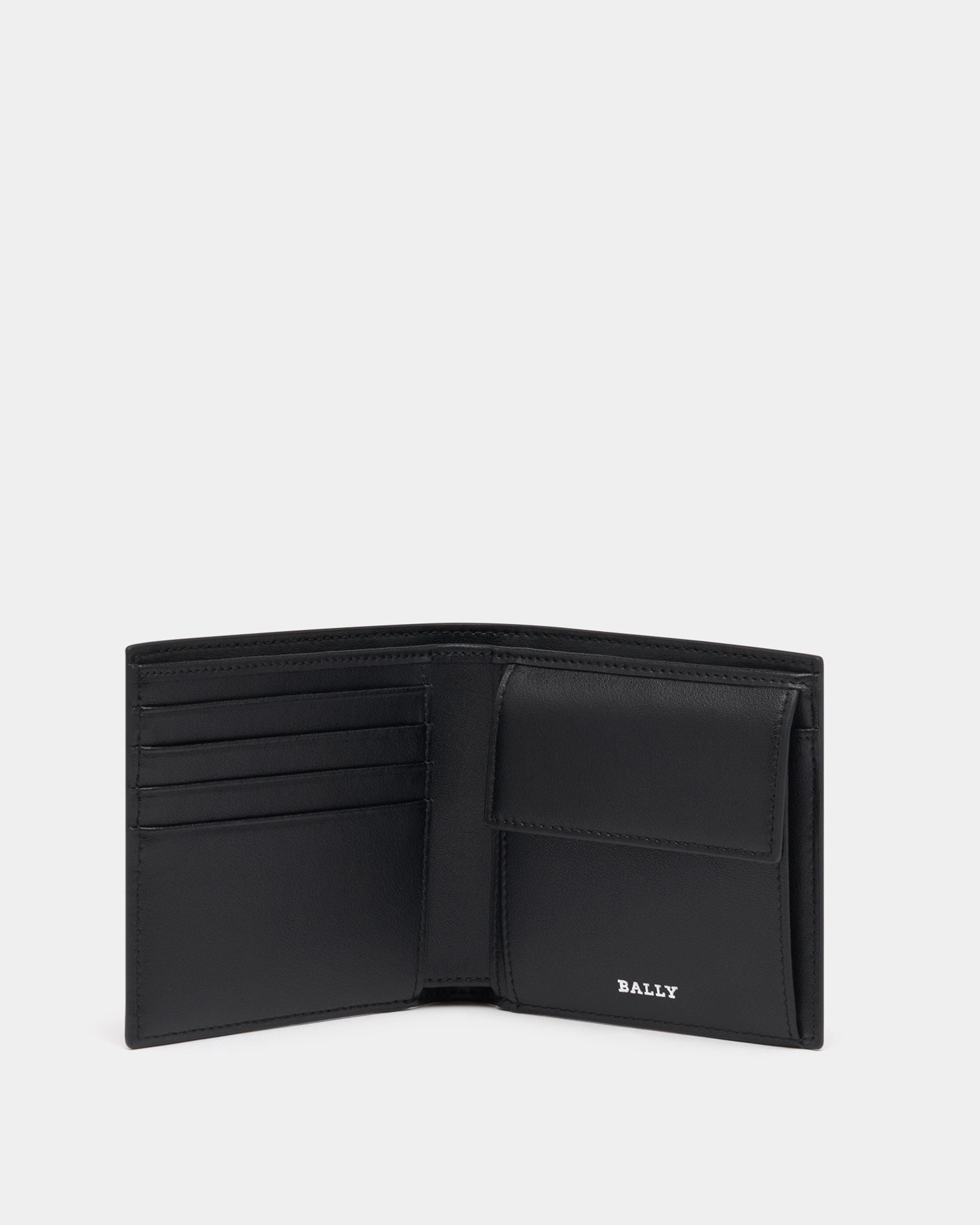 Bally Global - Coin Wallet in Black Leather With a Bally Ribbon - Black
