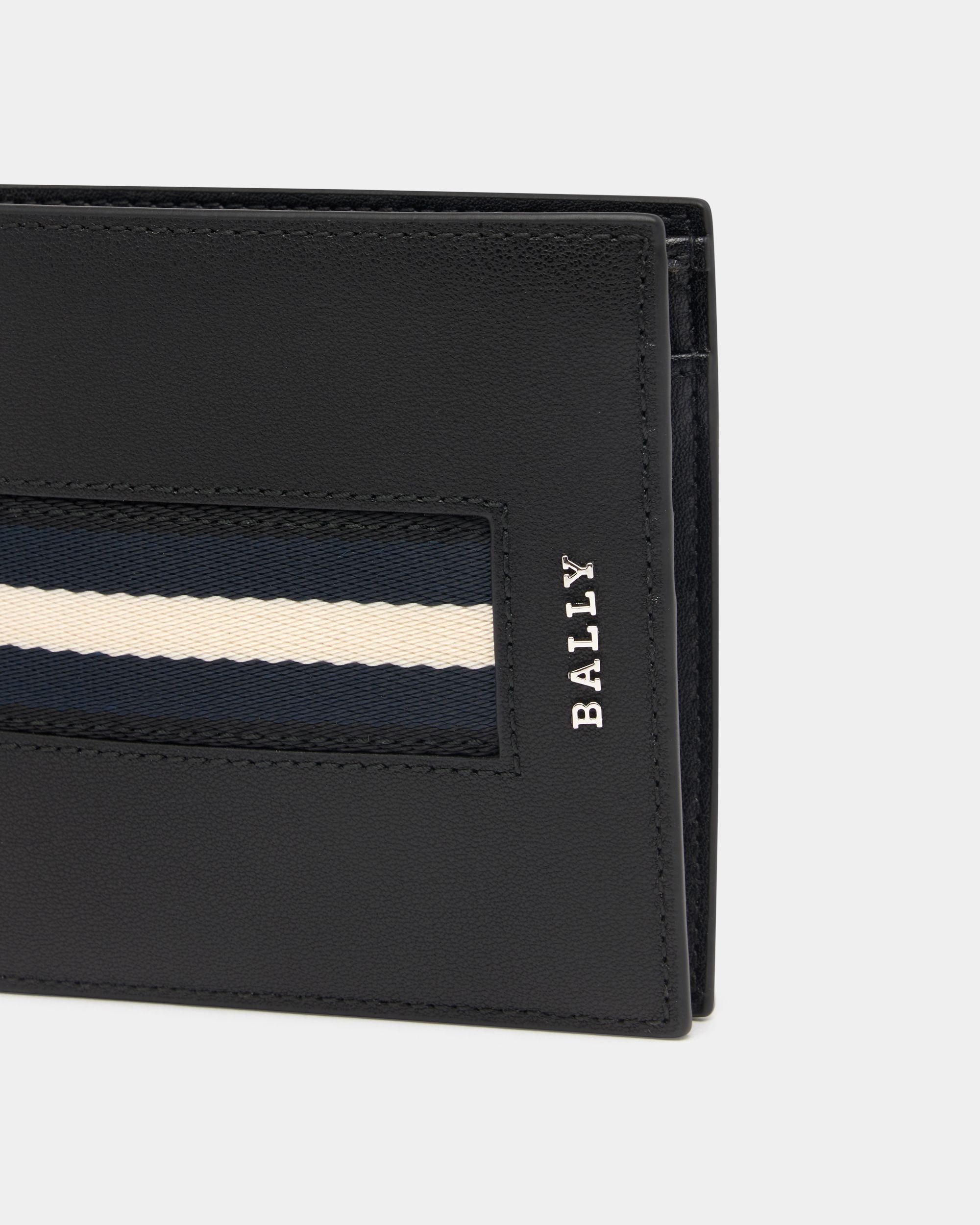 Bally Global - Coin Wallet in Black Leather With a Bally Ribbon - Black