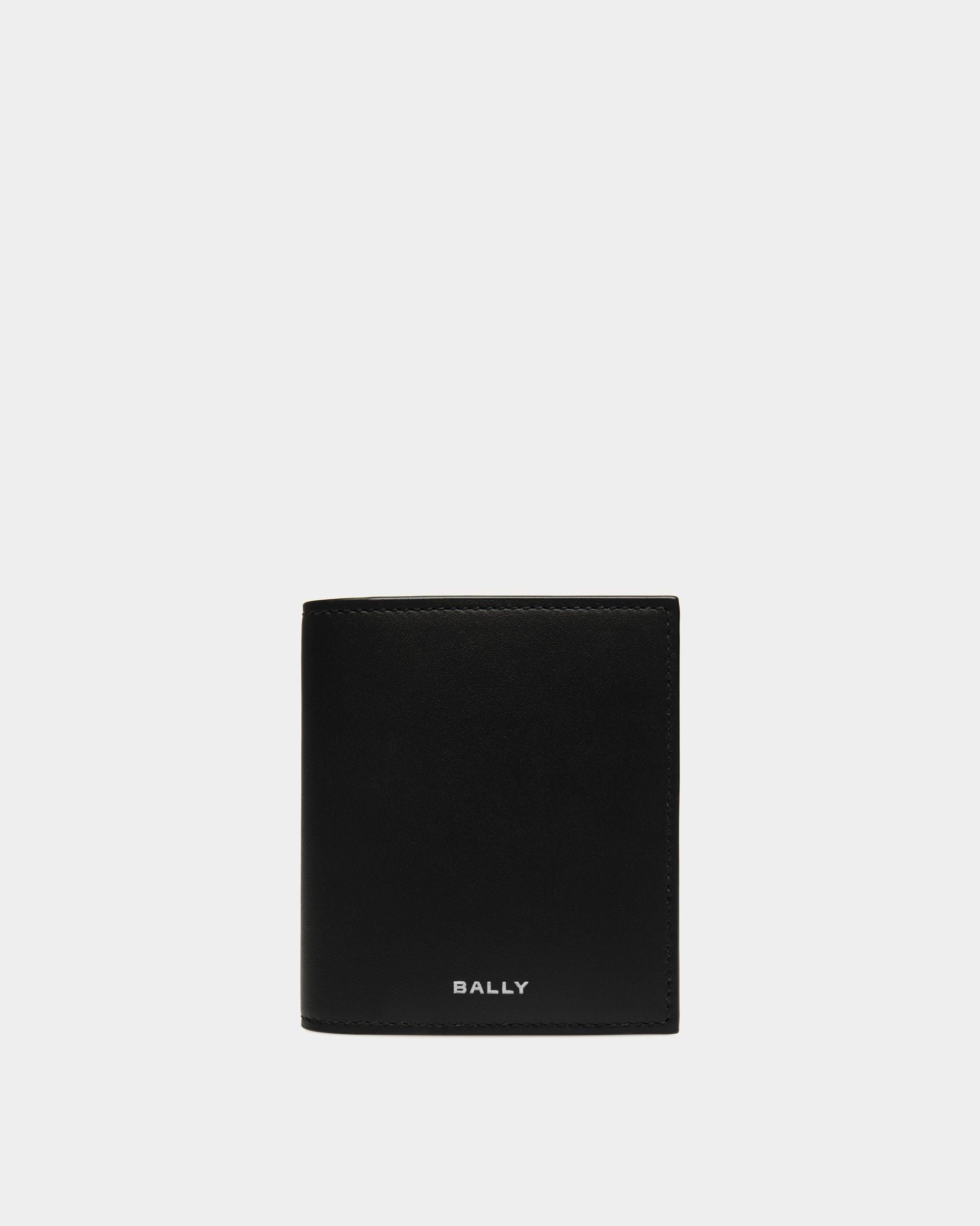 Bally Global - Portefeuille À Deux Volets Deco En Cuir Noir - Noir