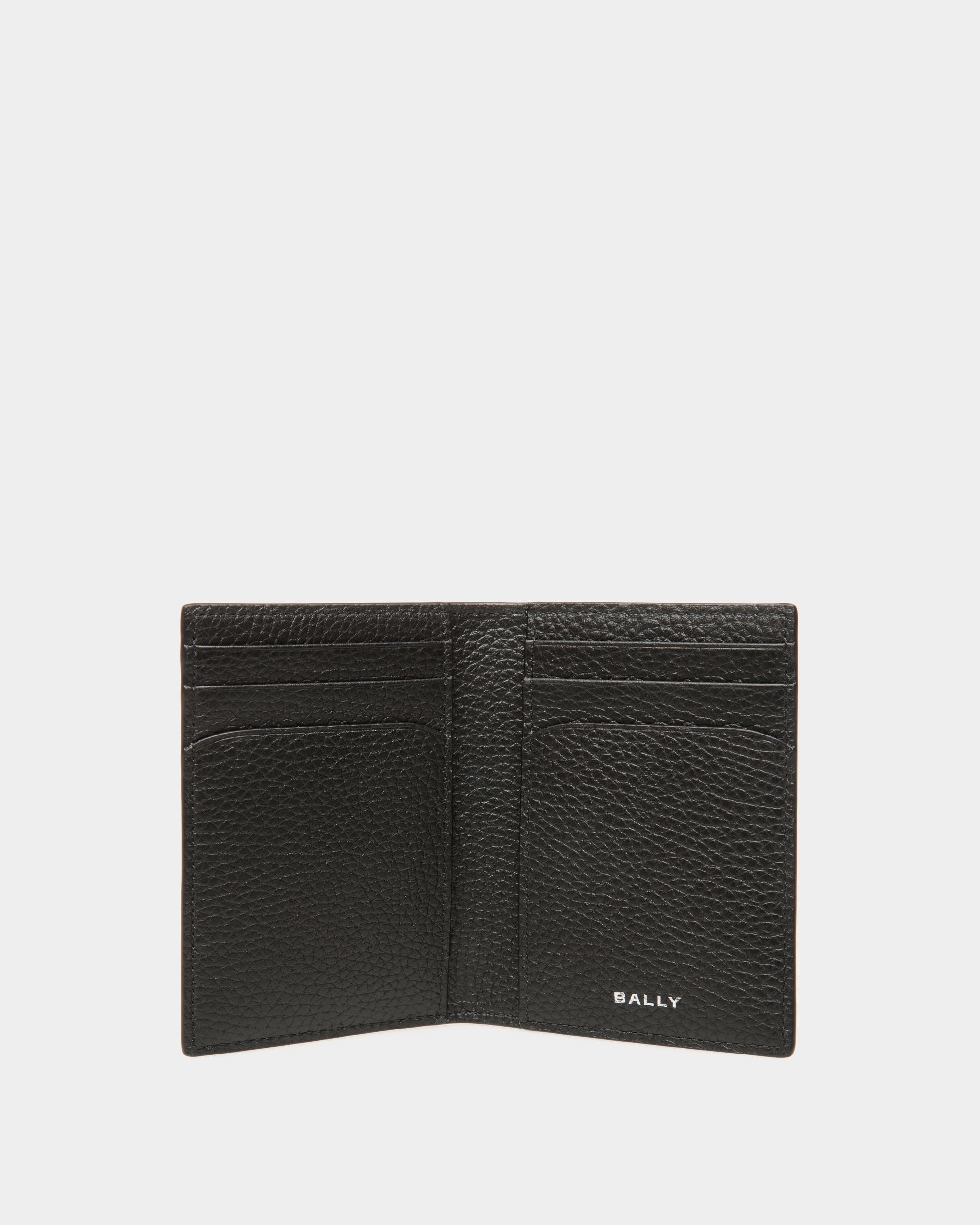 Bally Global - Portefeuille À Deux Volets Oeden En Cuir Noir - Noir
