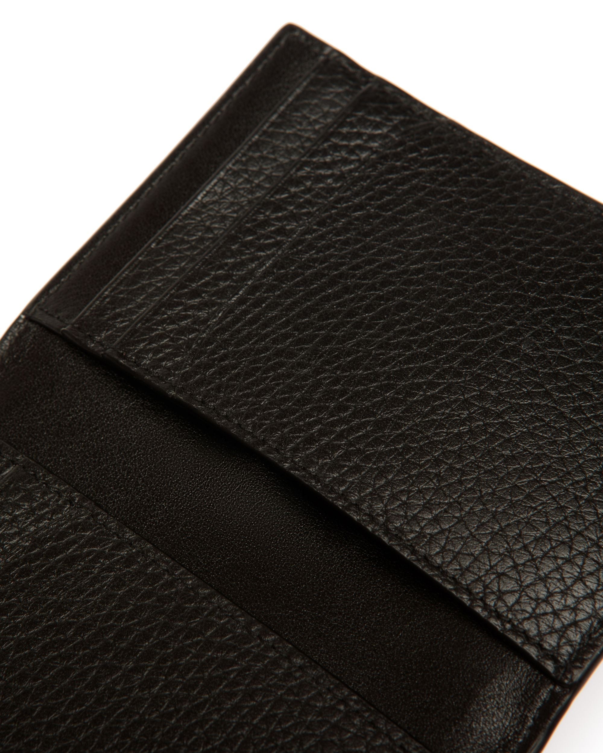 Bally Global - Portefeuille À Deux Volets Oeden En Cuir Noir - Noir