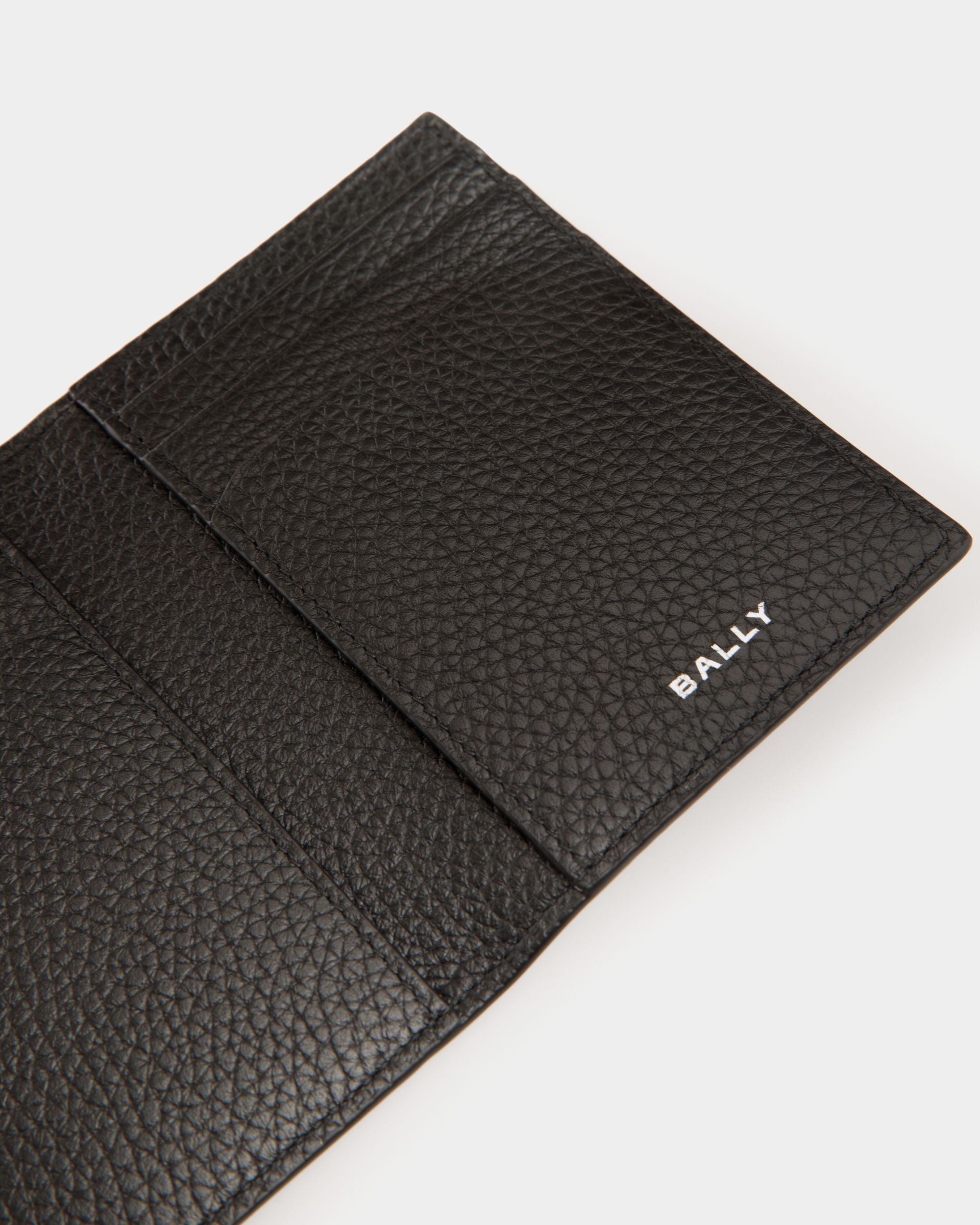 Bally Global - Portefeuille À Deux Volets Oeden En Cuir Noir - Noir
