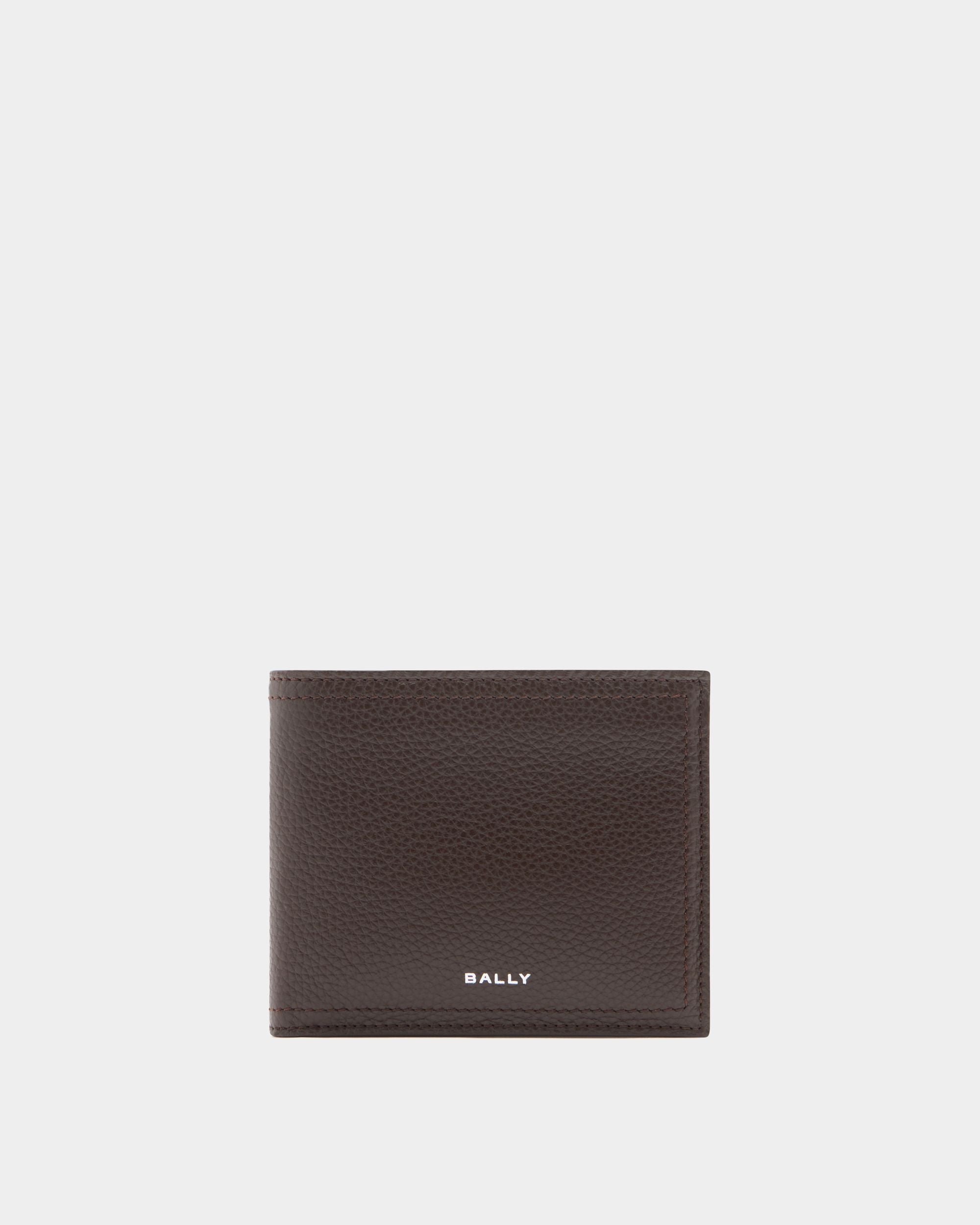 Bally Global - Portefeuille Capitol En Cuir Grainé Ebano - Marron
