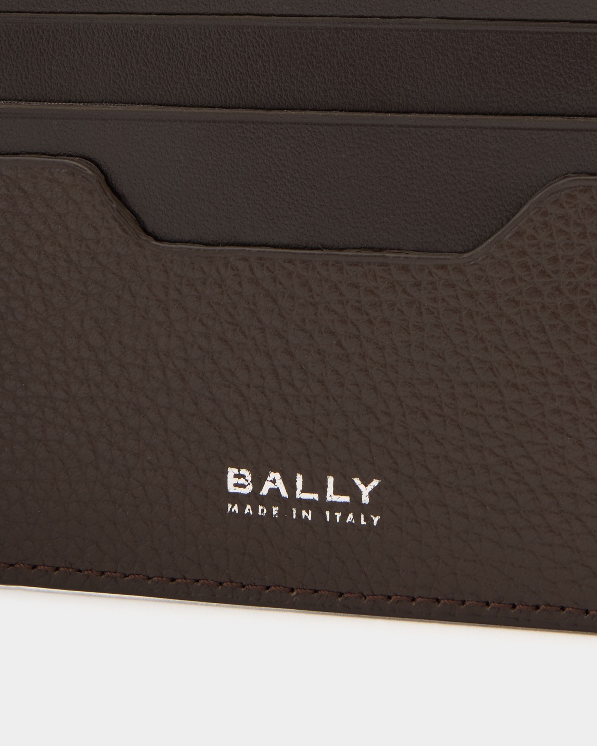 Bally Global - Portefeuille Capitol En Cuir Grainé Ebano - Marron