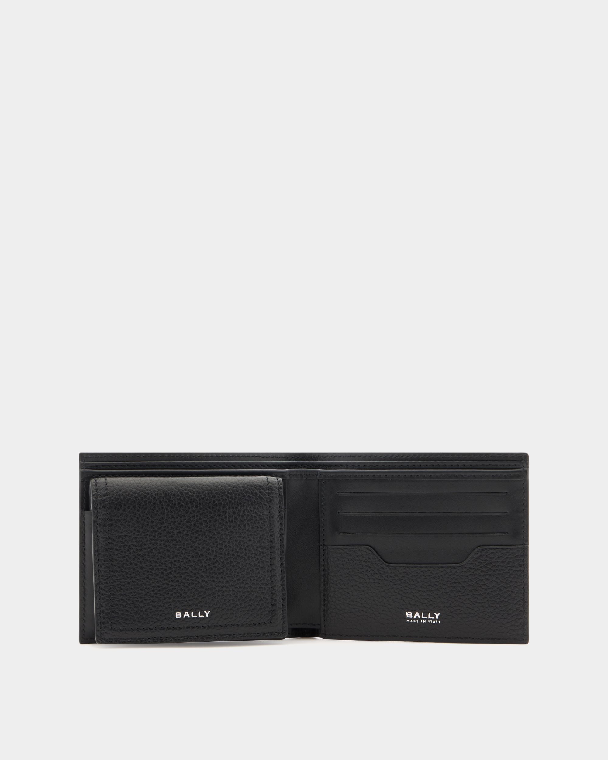 Bally Global - Cartera Capitol De Piel Granulada Negra - Negro