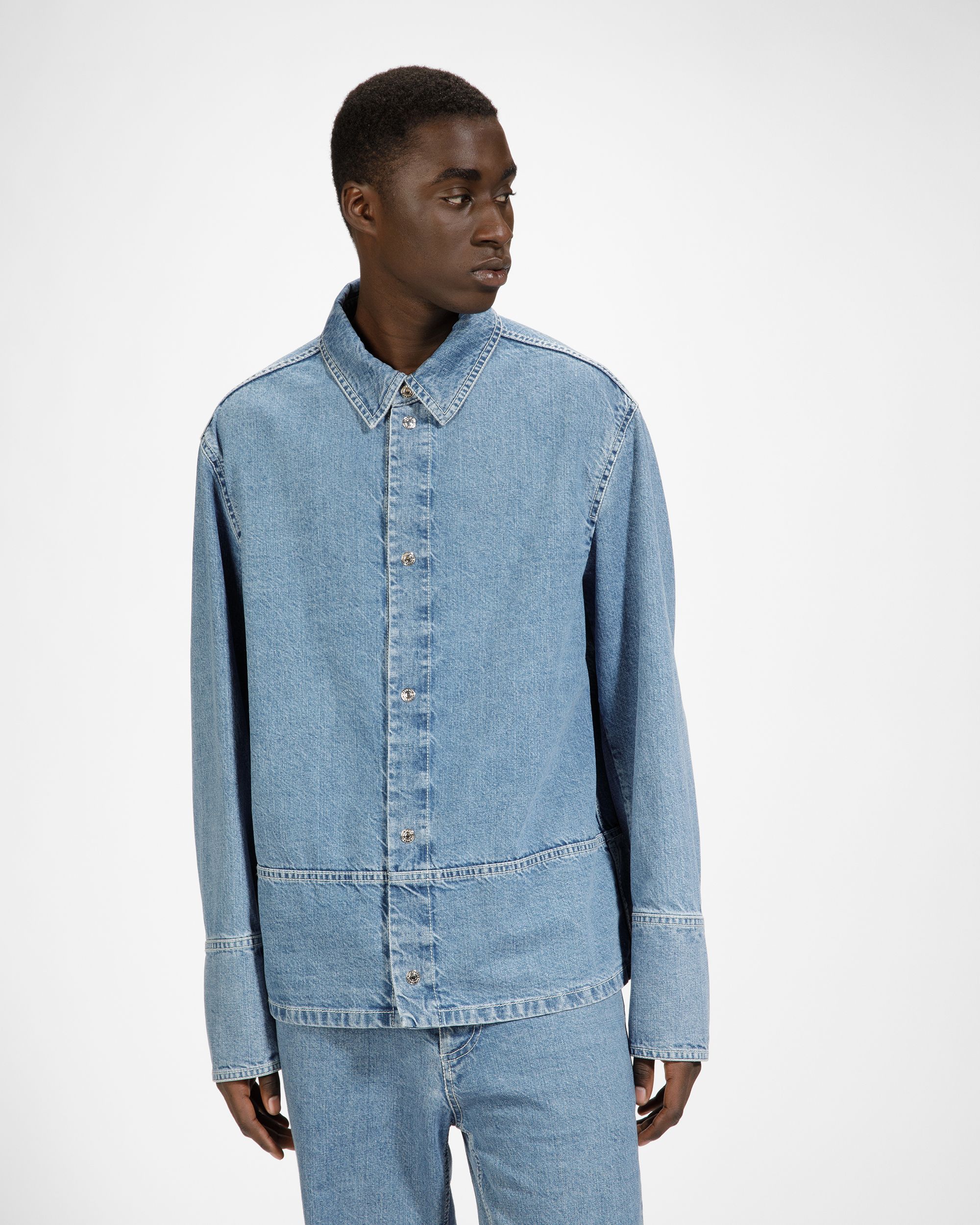 Bally Global - Camisa Vaquera - Azul