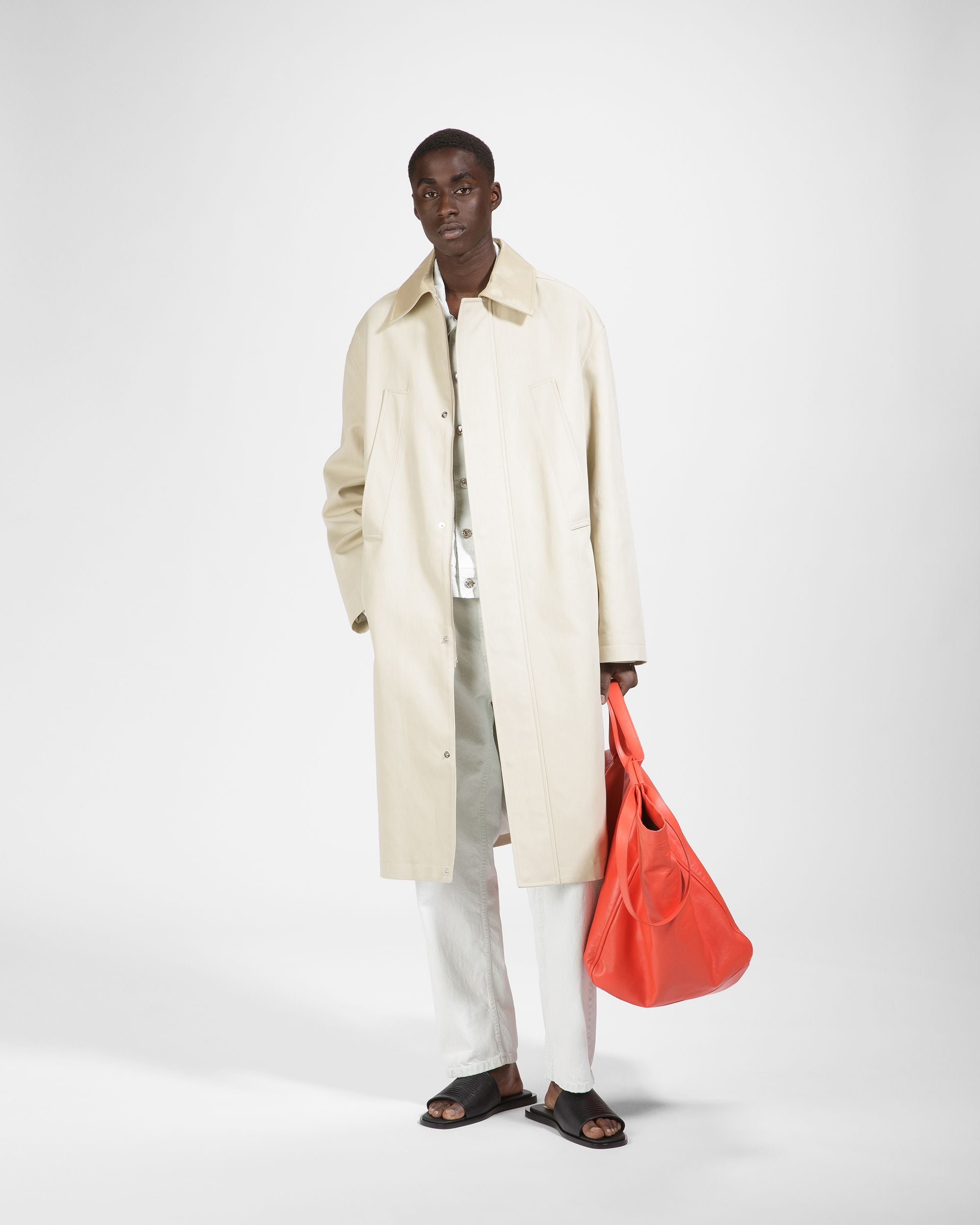Bally Global - Cotton Belted Coat In Fossil - Beige