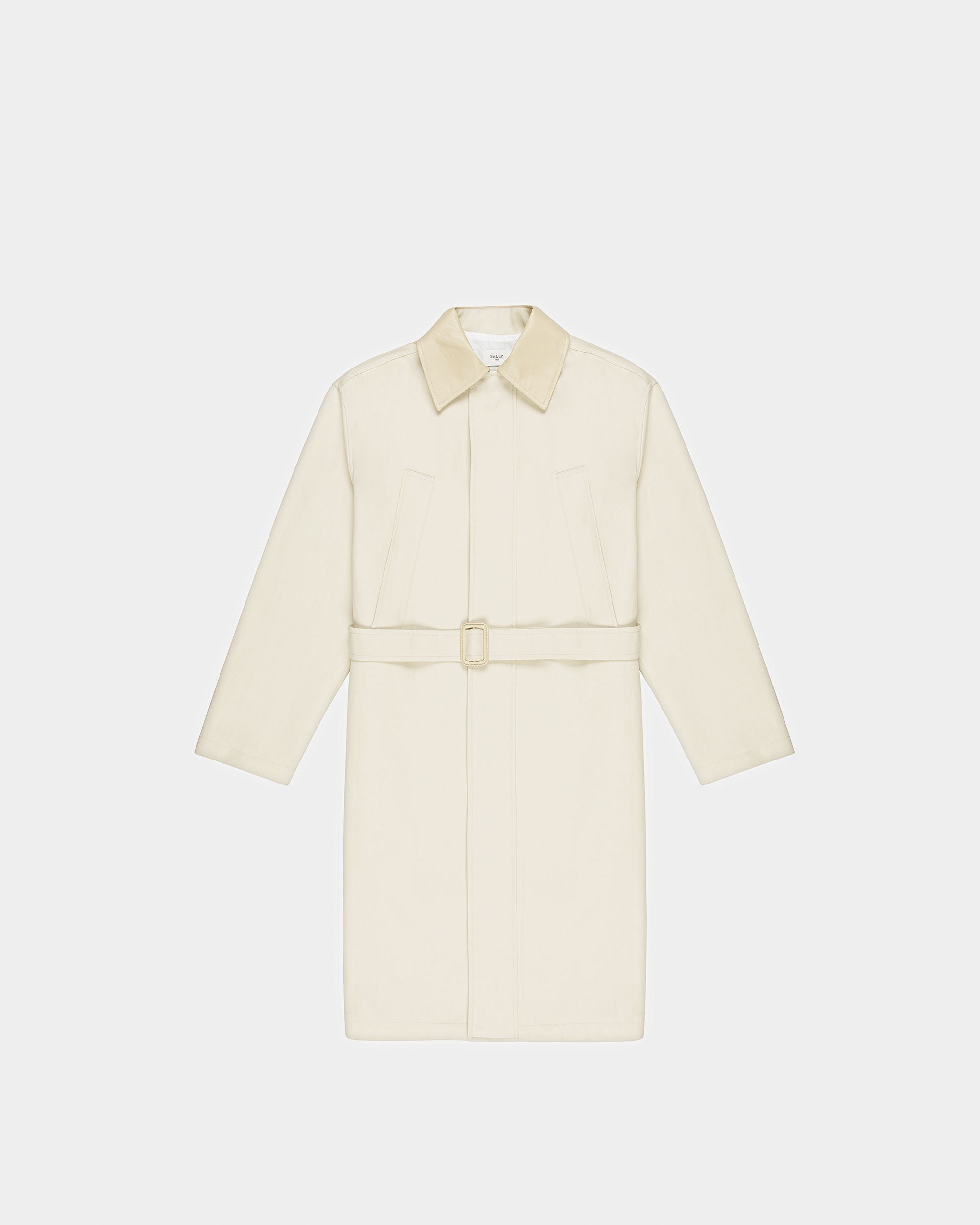 Bally Global - Cotton Belted Coat In Fossil - Beige
