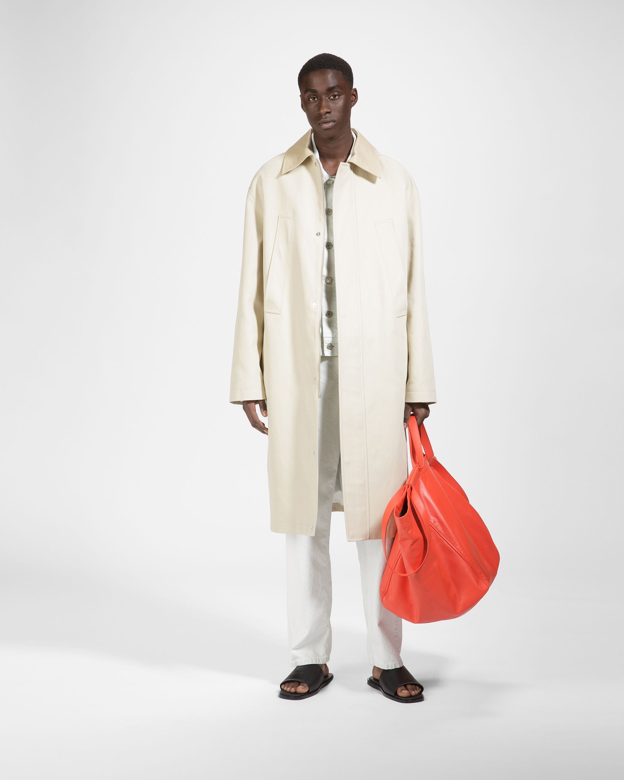 Bally Global - Cotton Belted Coat In Fossil - Beige