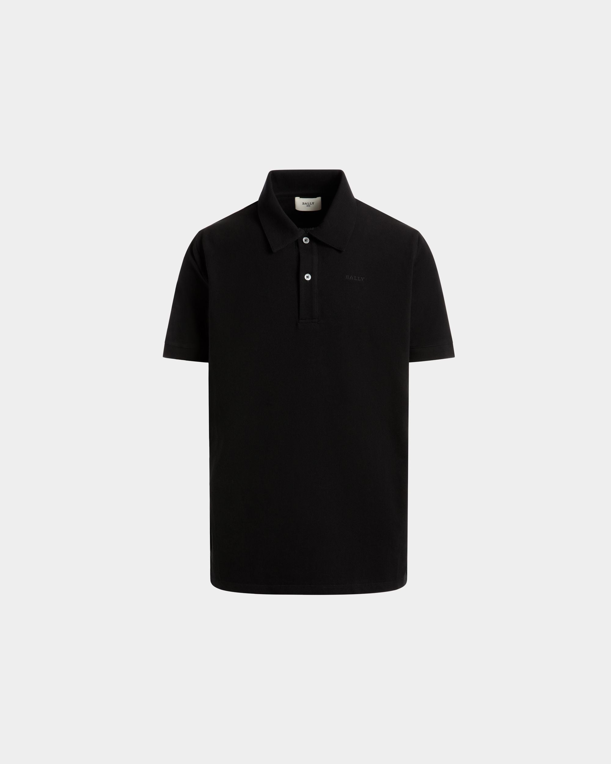 Bally Global - Polo De Piqué De Algodón Negro - Negro