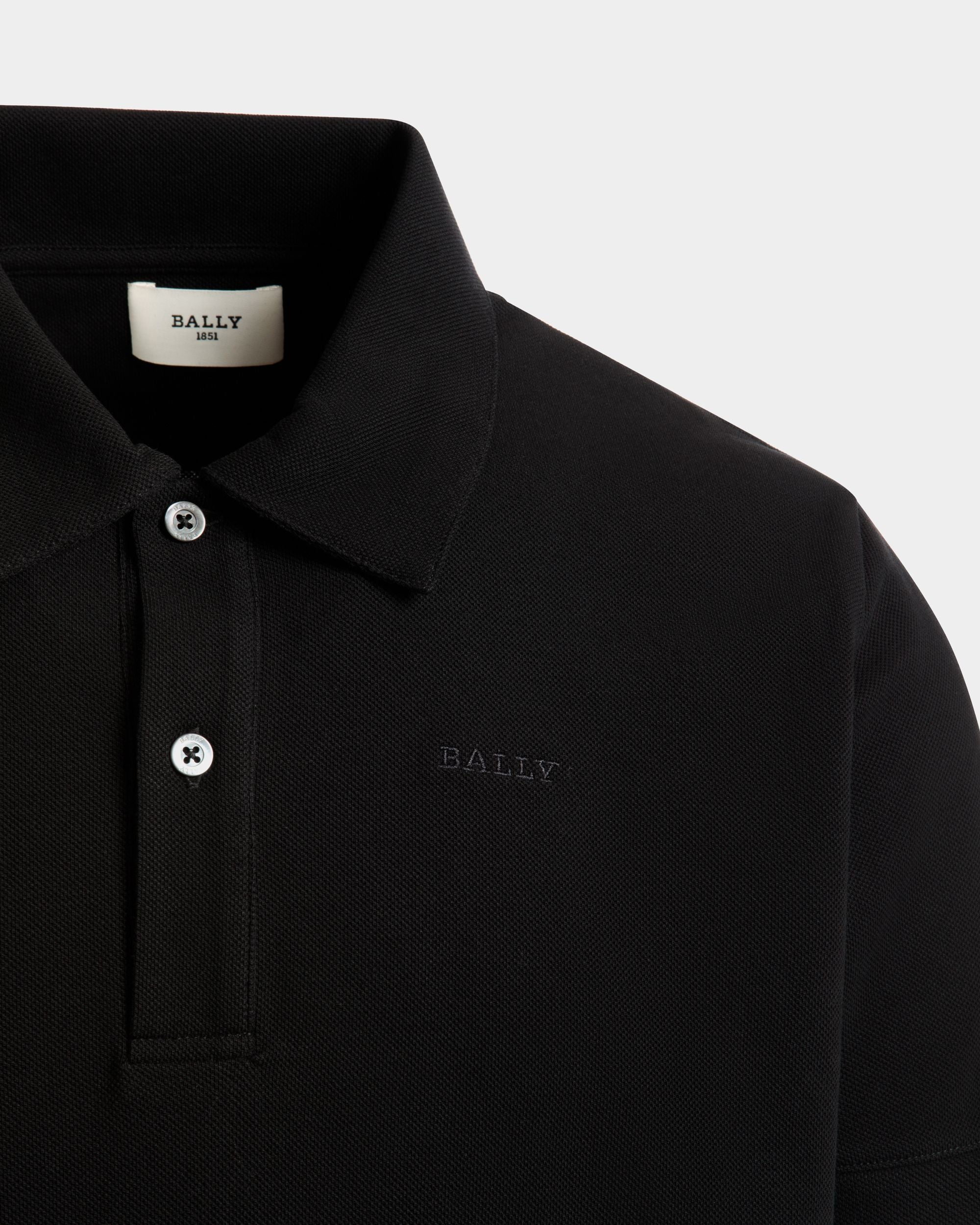 Bally Global - Polo De Piqué De Algodón Negro - Negro