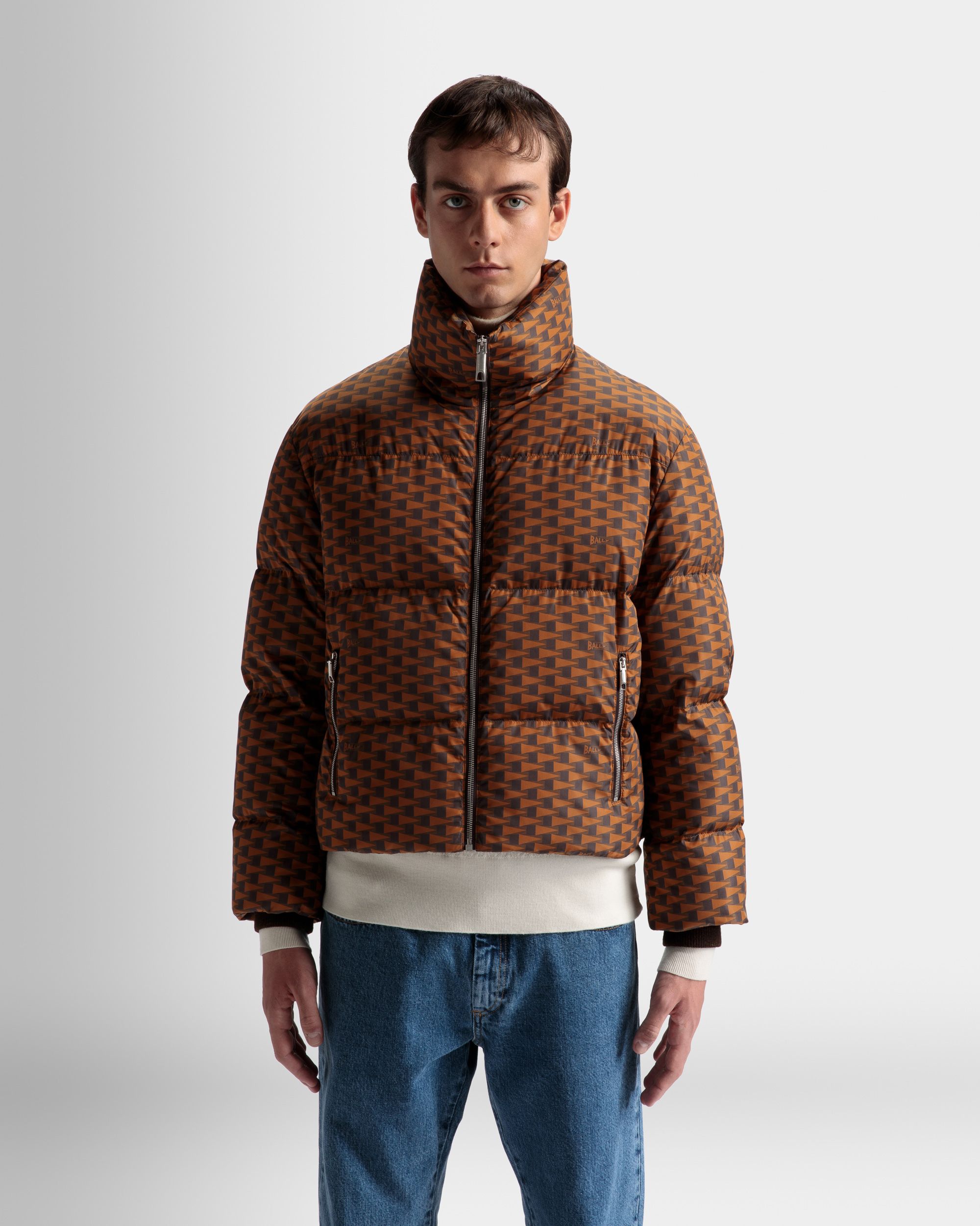 Bally Global - Doudoune En Nylon Marron - Marron