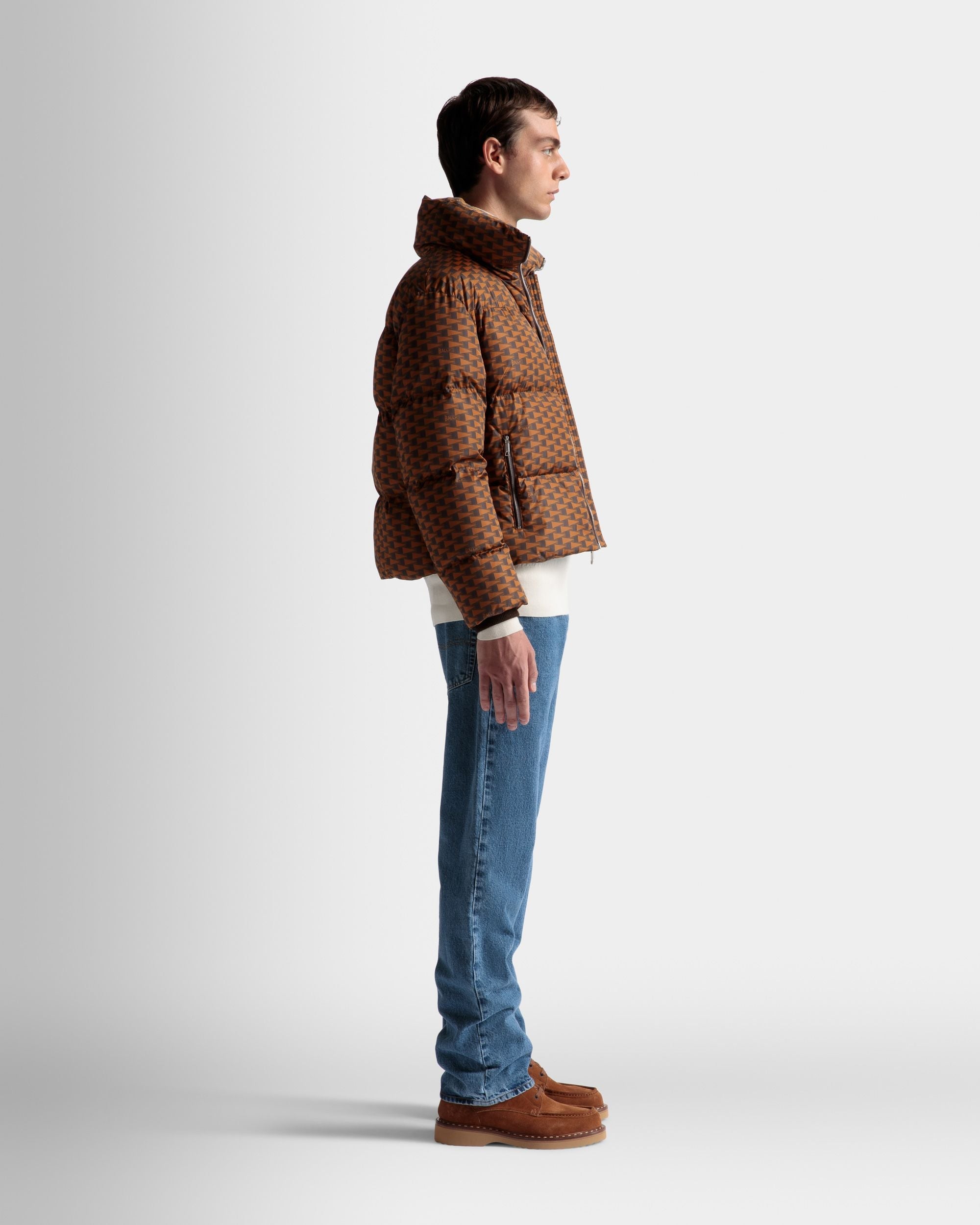 Bally Global - Doudoune En Nylon Marron - Marron