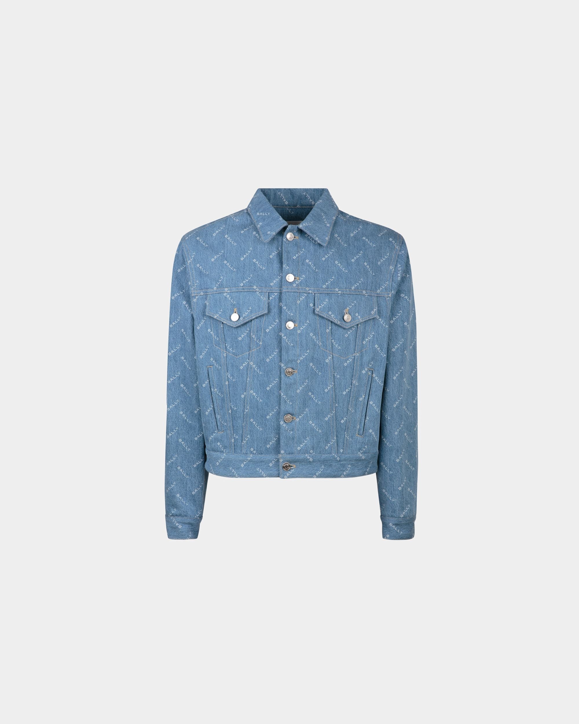 Bally Global - Denim Jacket In Light Blue Cotton - Blue