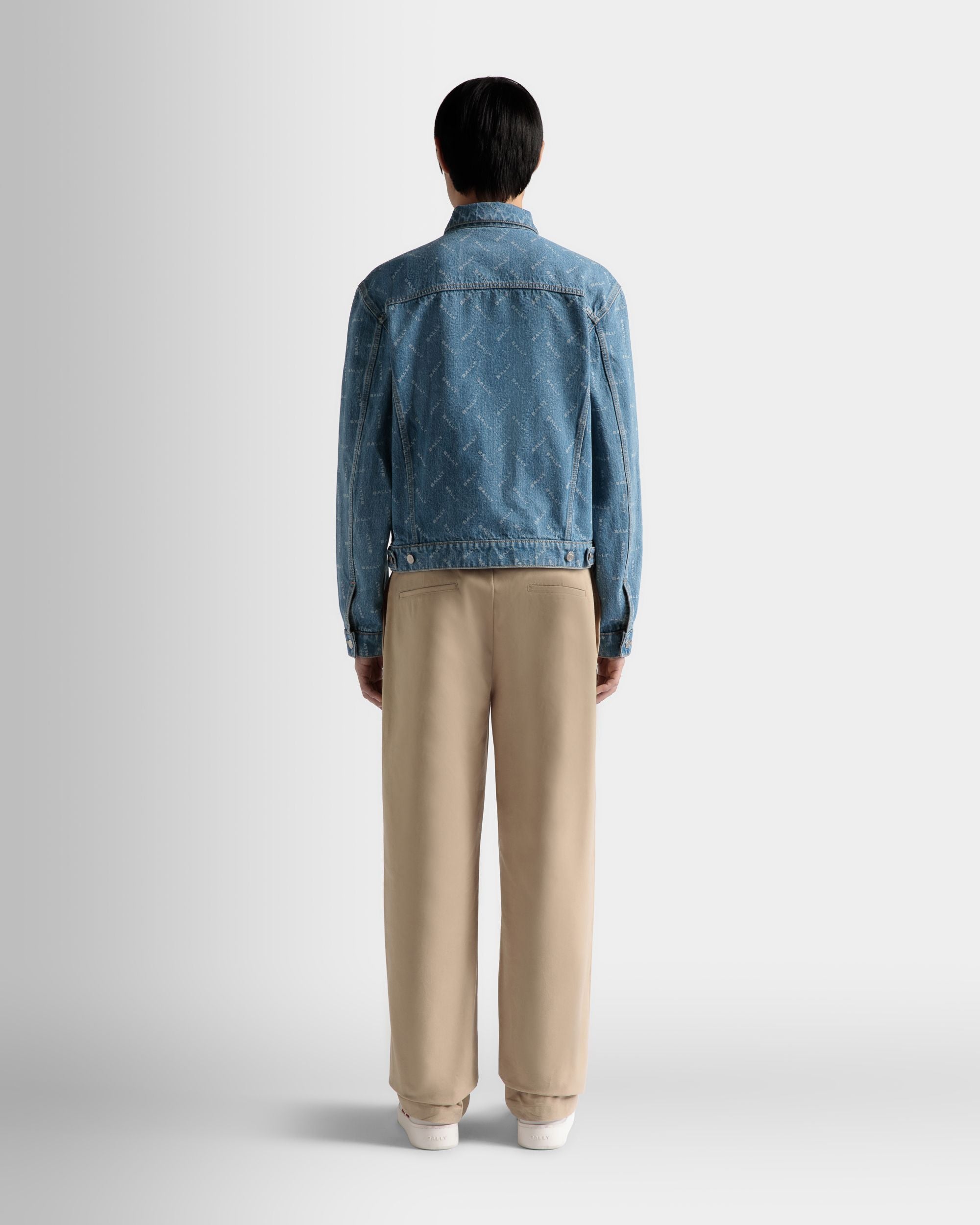 Bally Global - Denim Jacket In Light Blue Cotton - Blue
