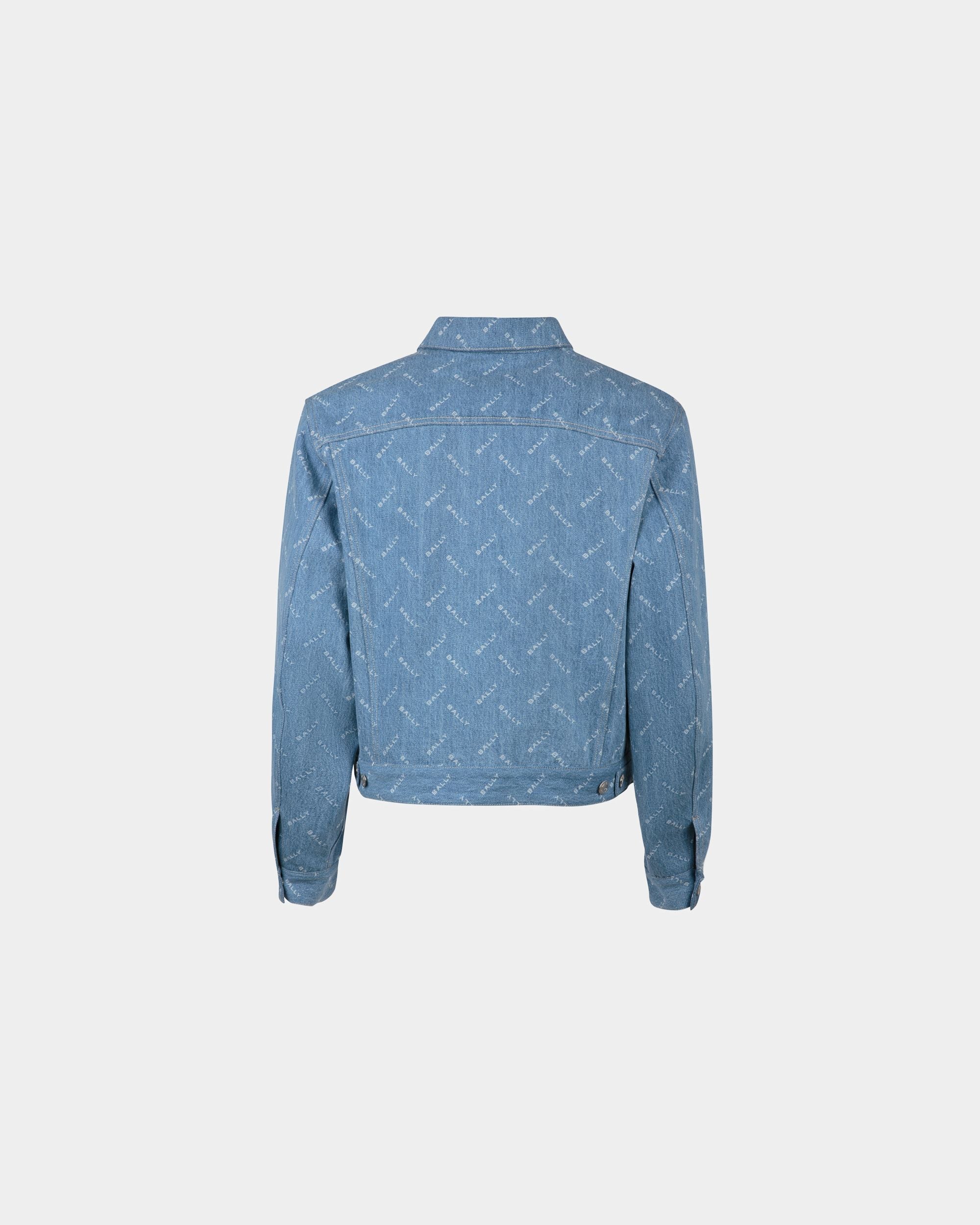 Bally Global - Denim Jacket In Light Blue Cotton - Blue