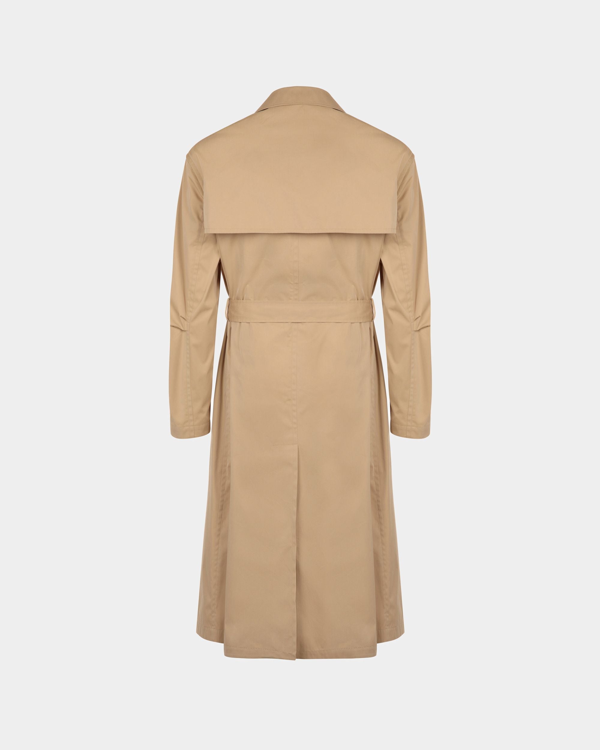 Bally Global - Trench Coat In Camel Fabric - Brown
