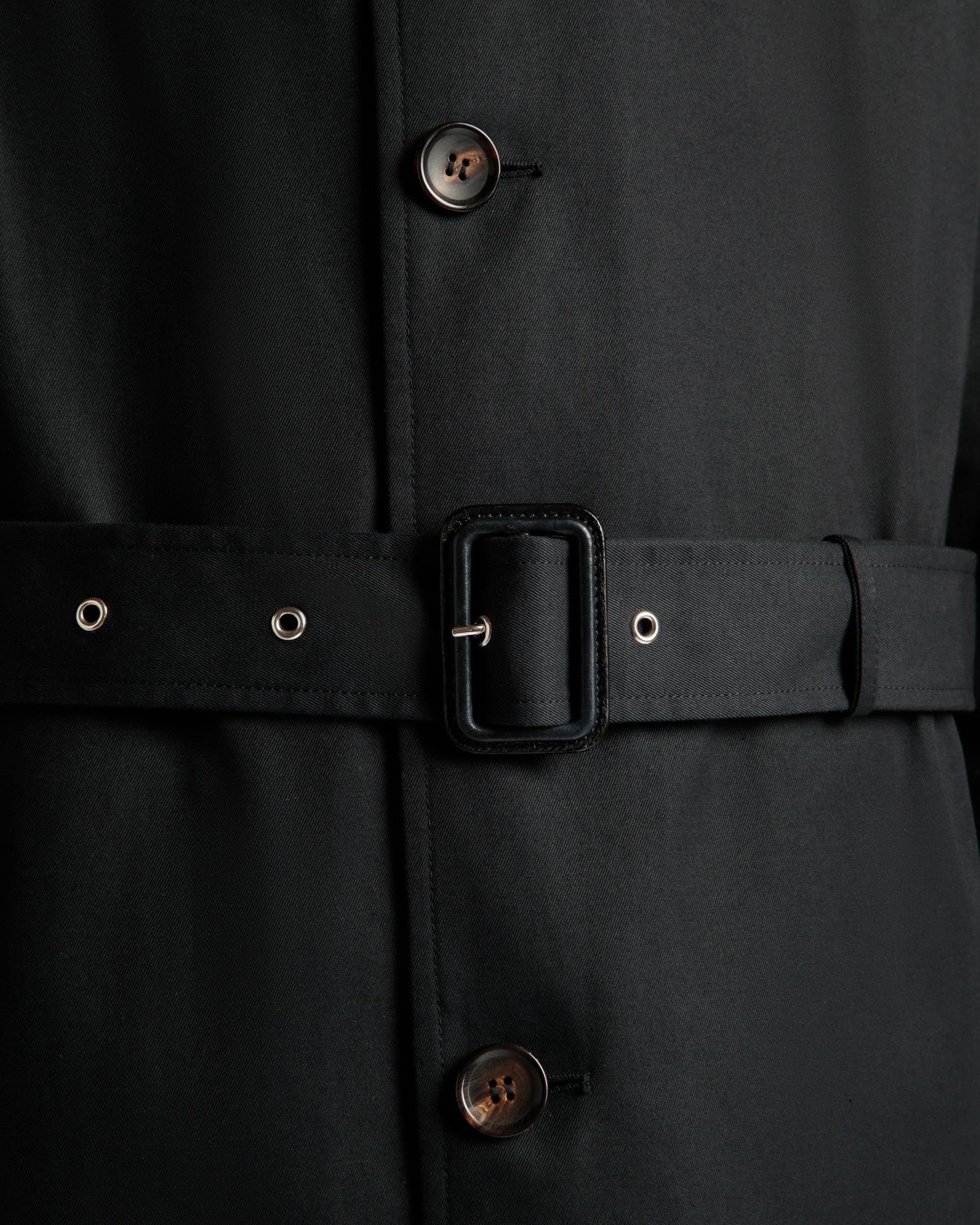 Bally Global - Trench Coat in Navy Blue Mix Cotton - Blue