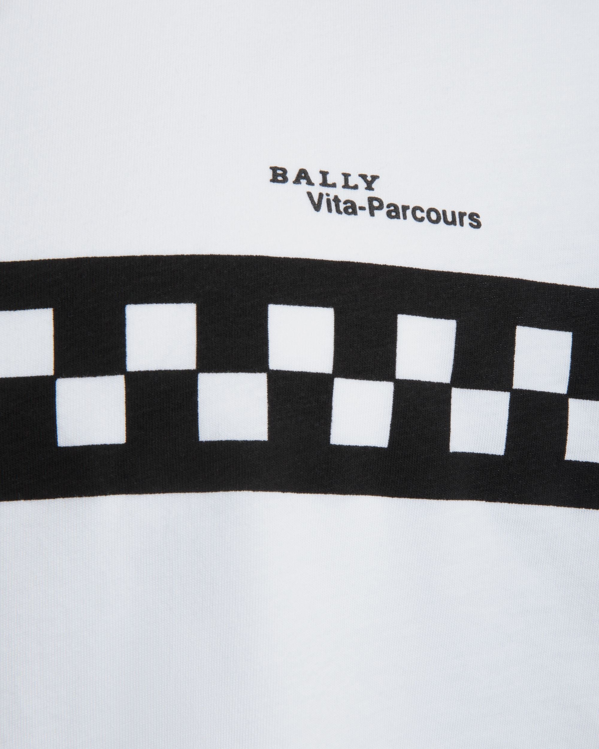 Bally Global - T-Shirt In Blue Cotton - Blue