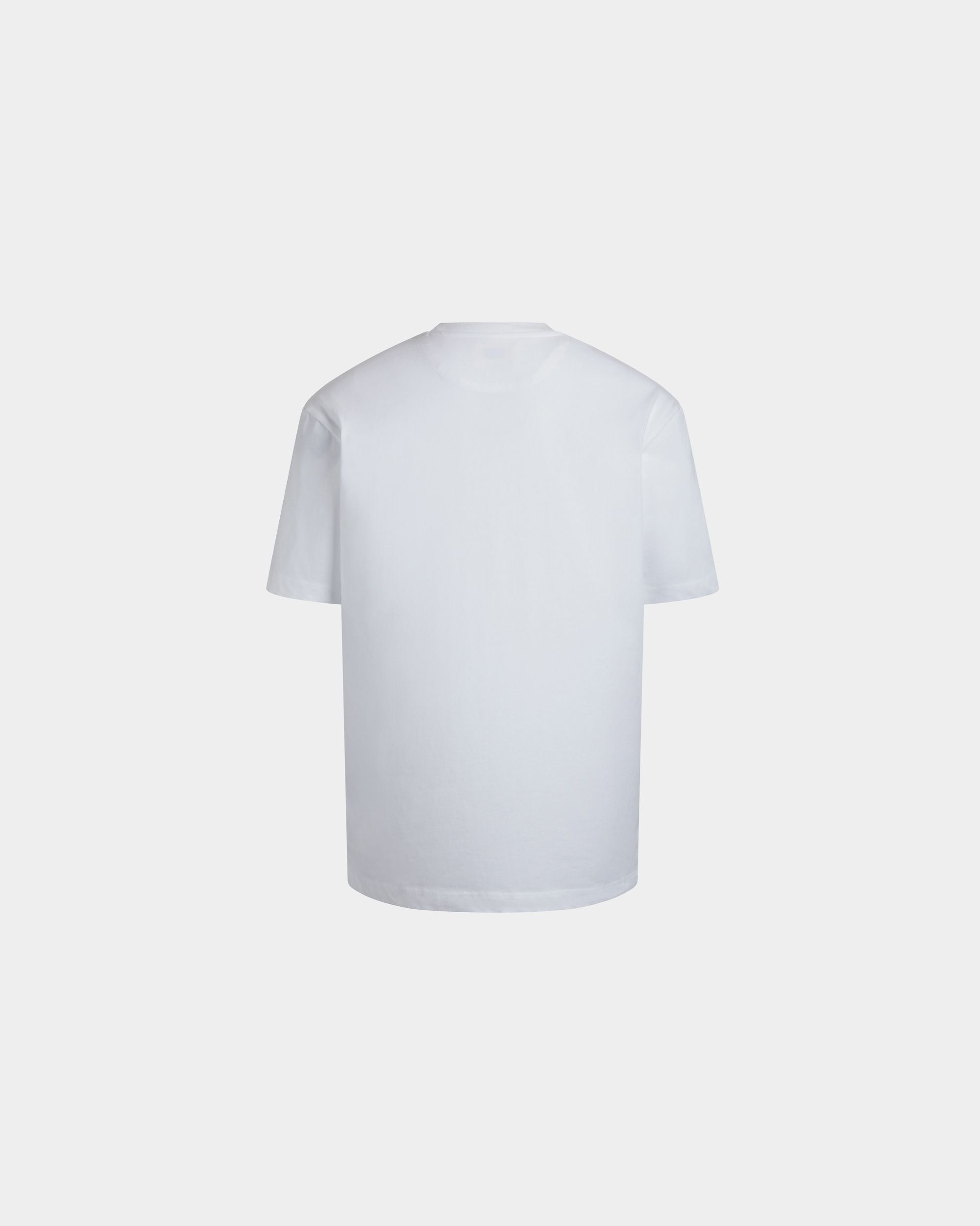 Bally Global - T-Shirt In Blue Cotton - Blue
