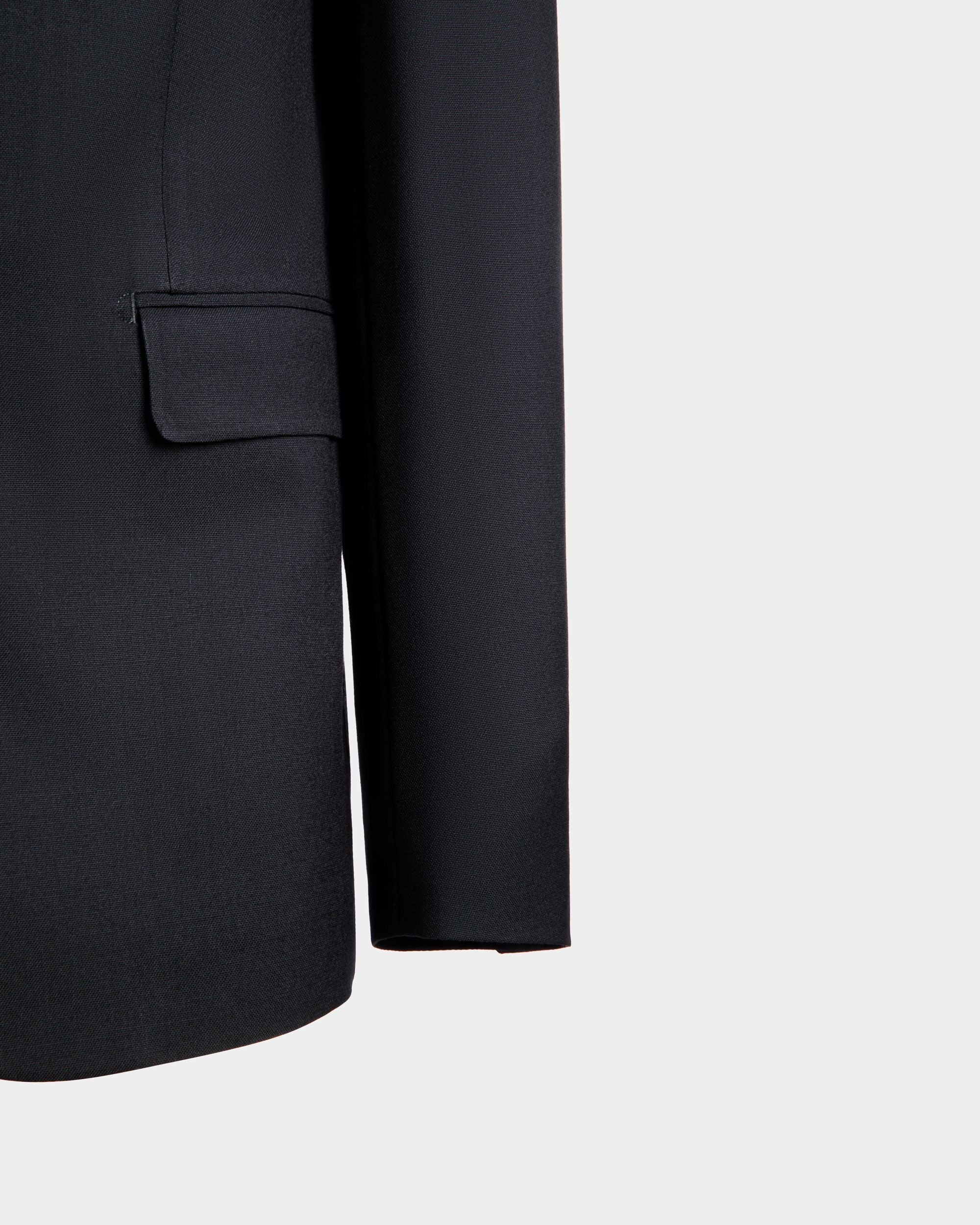 Bally Global - Adrien Brody Travel Collection Single-Breasted Blazer In Navy Blue Wool - Blue
