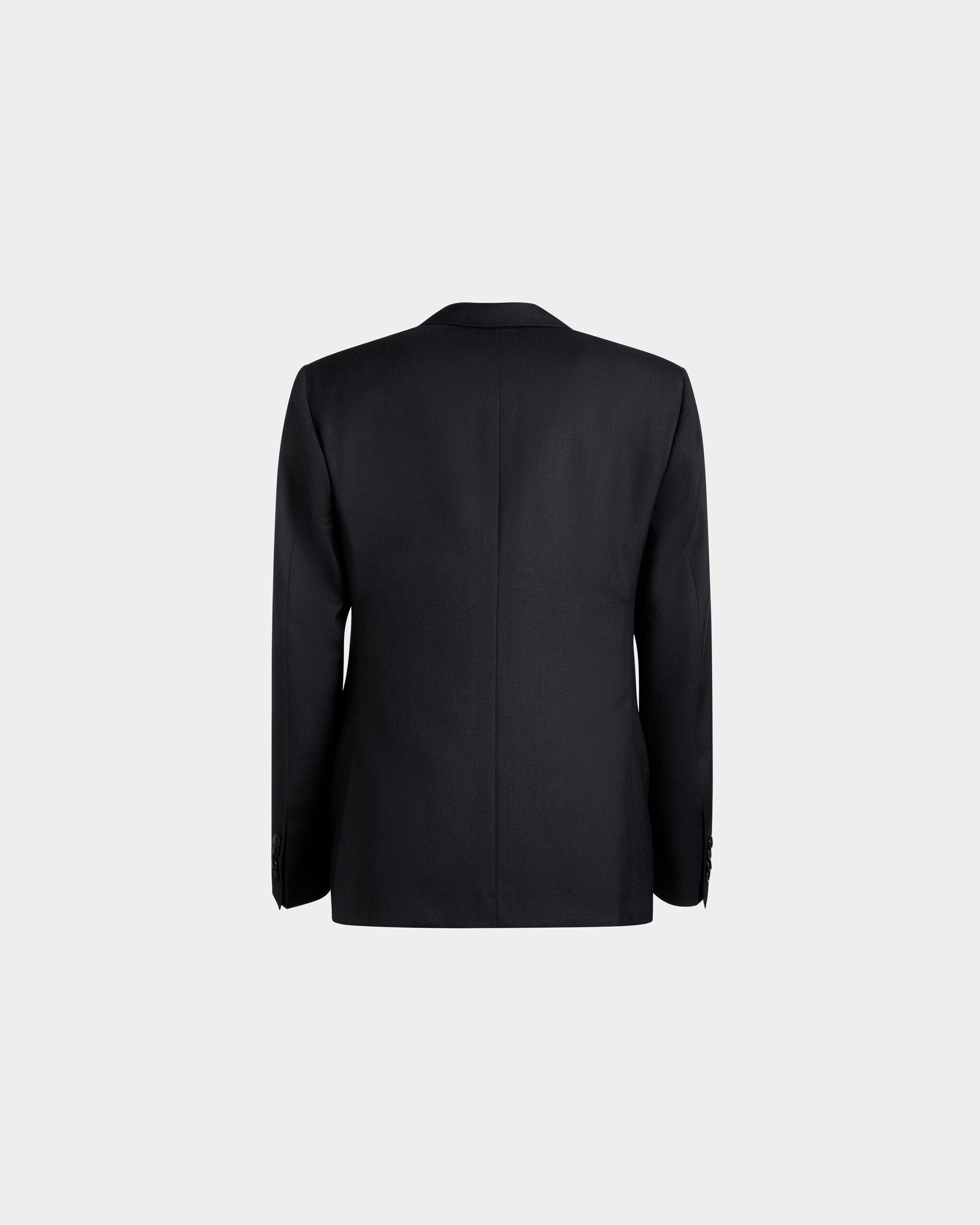 Bally Global - Adrien Brody Travel Collection Single-Breasted Blazer In Navy Blue Wool - Blue