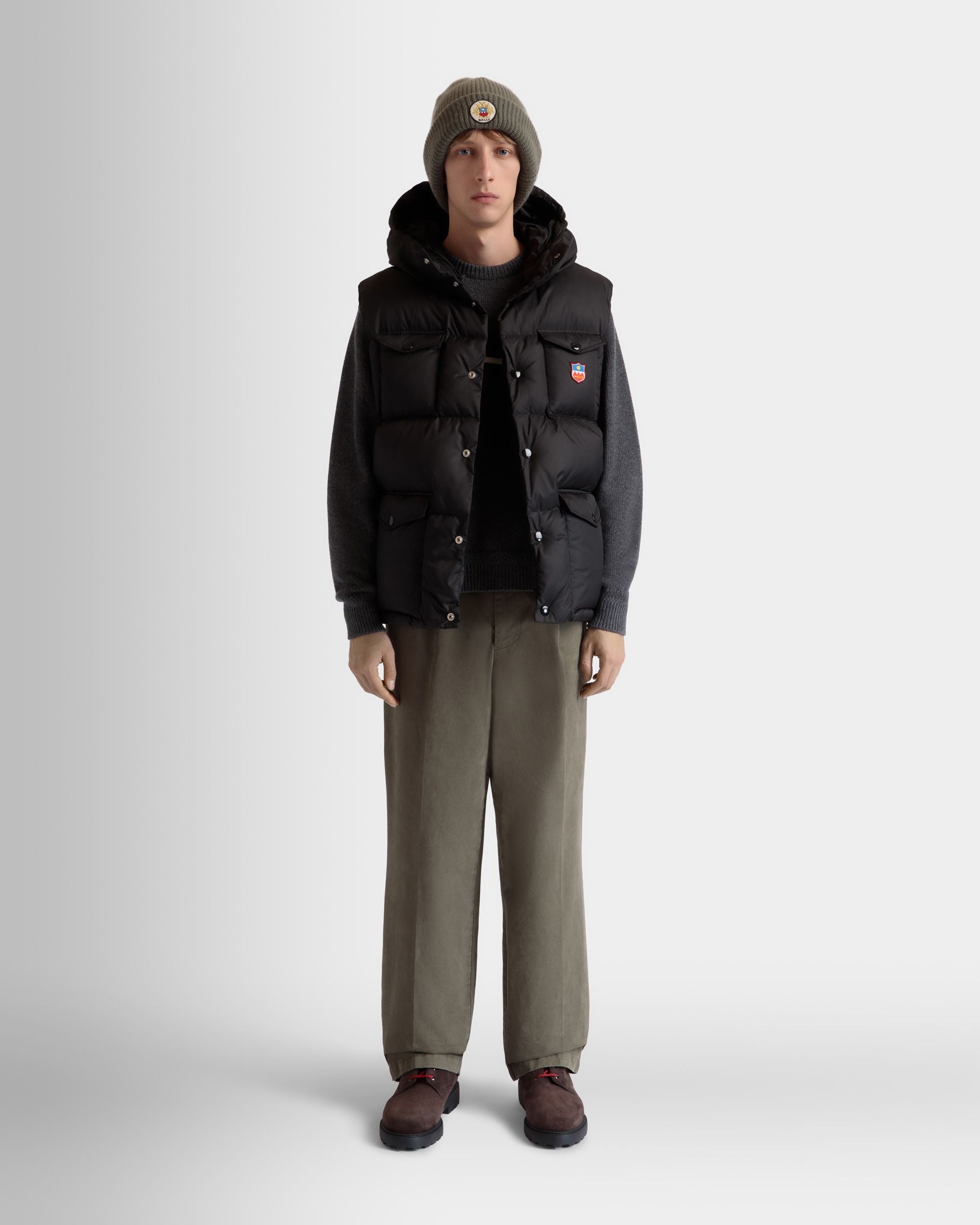 Bally Global - Puffer Gilet in Black Nylon - Black