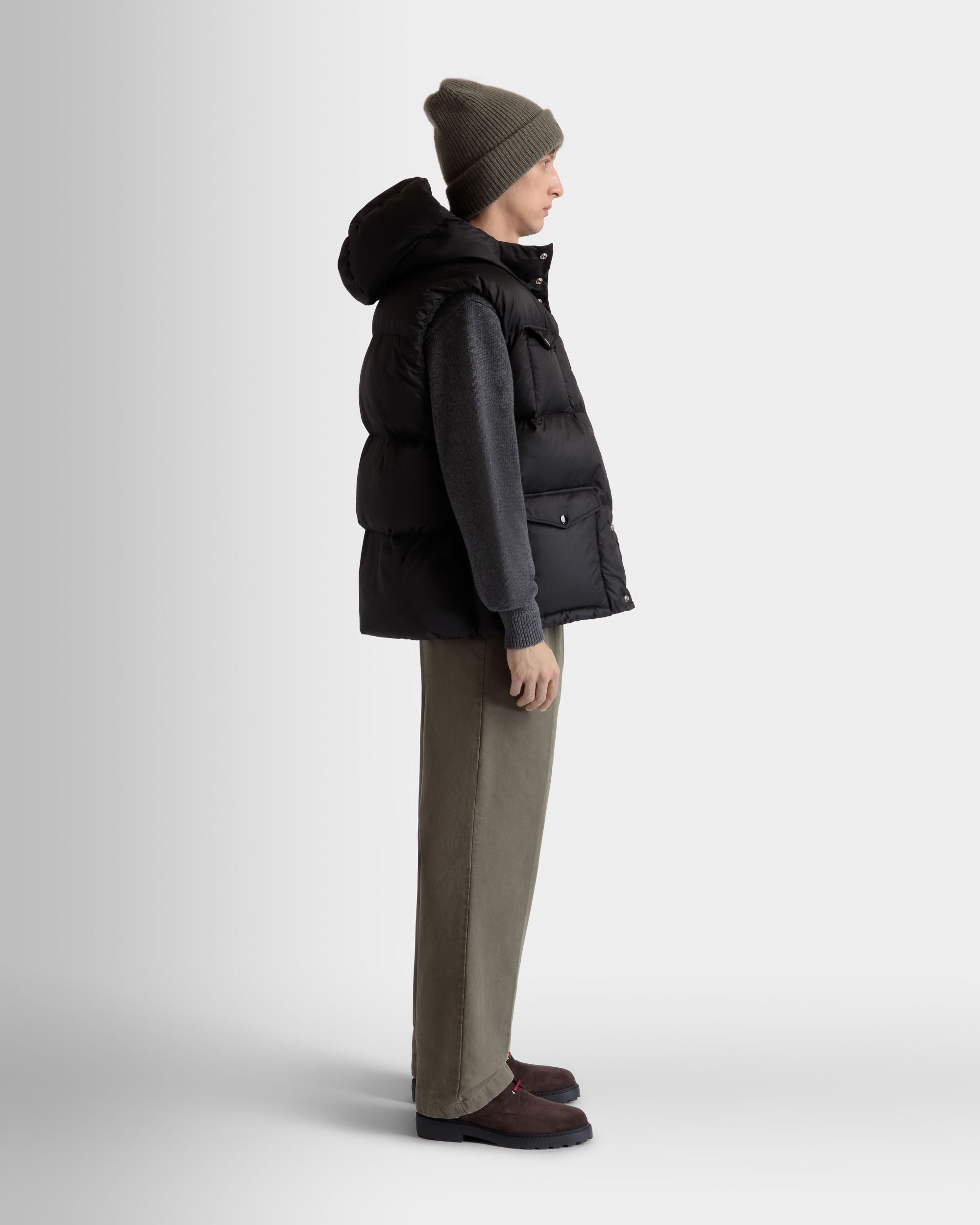 Bally Global - Puffer Gilet in Black Nylon - Black
