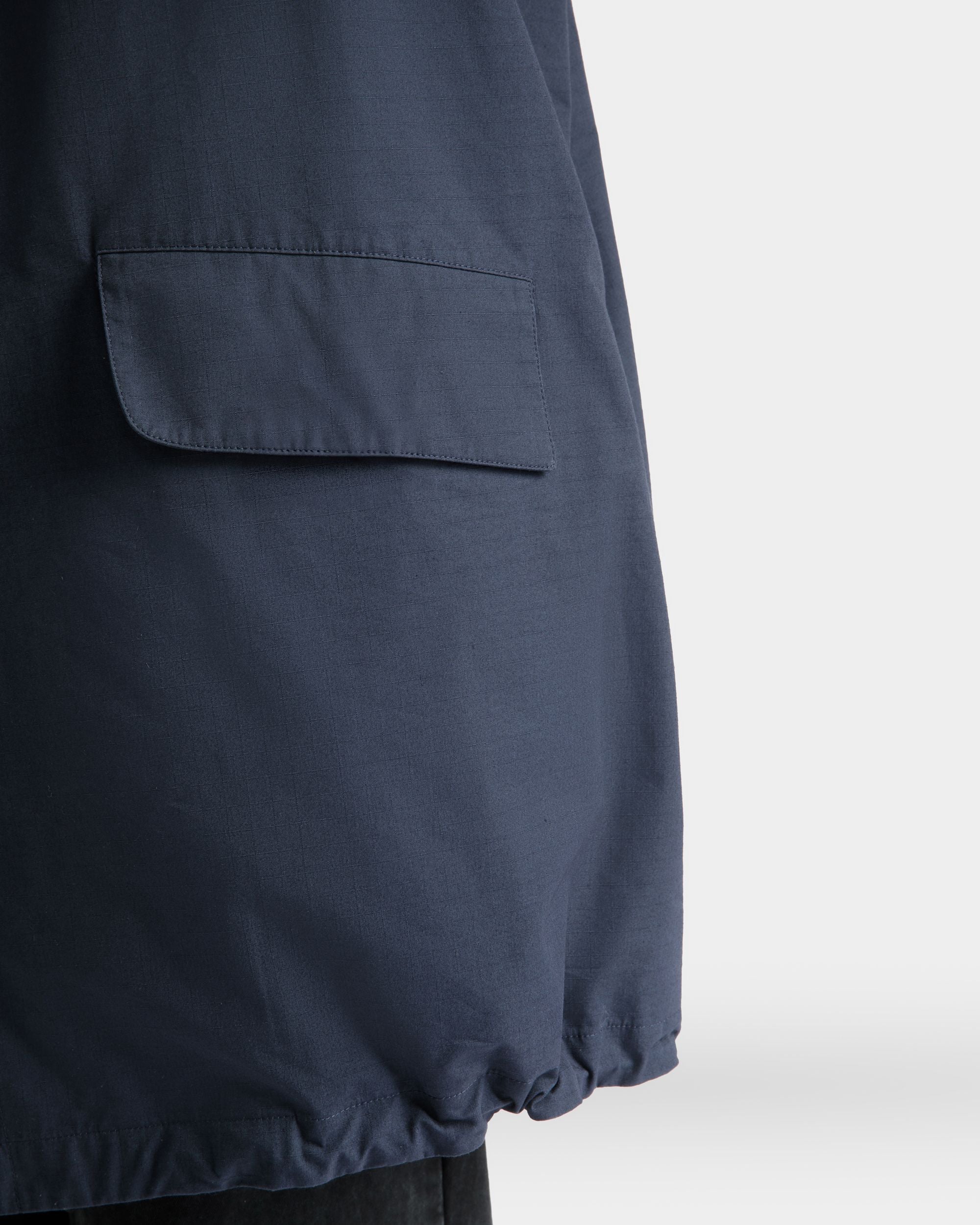 Bally Global - Coat in Navy Blue Nylon - Blue