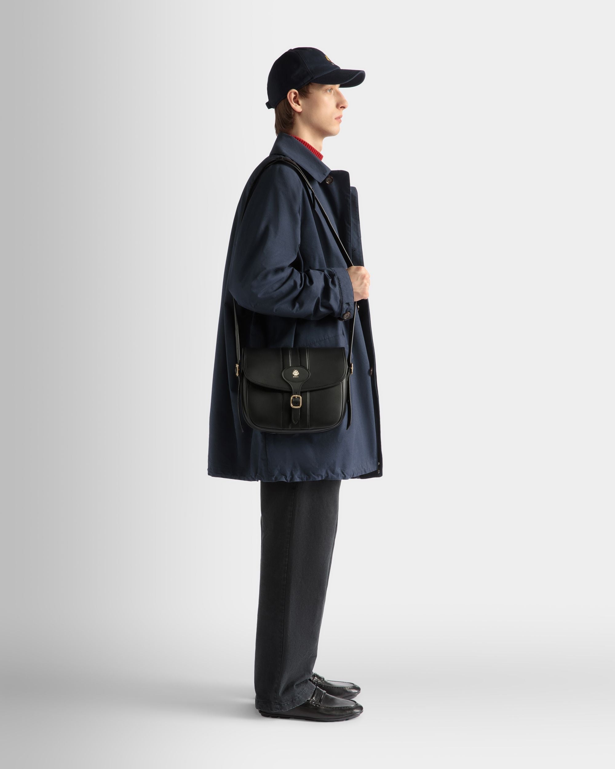 Bally Global - Coat in Navy Blue Nylon - Blue