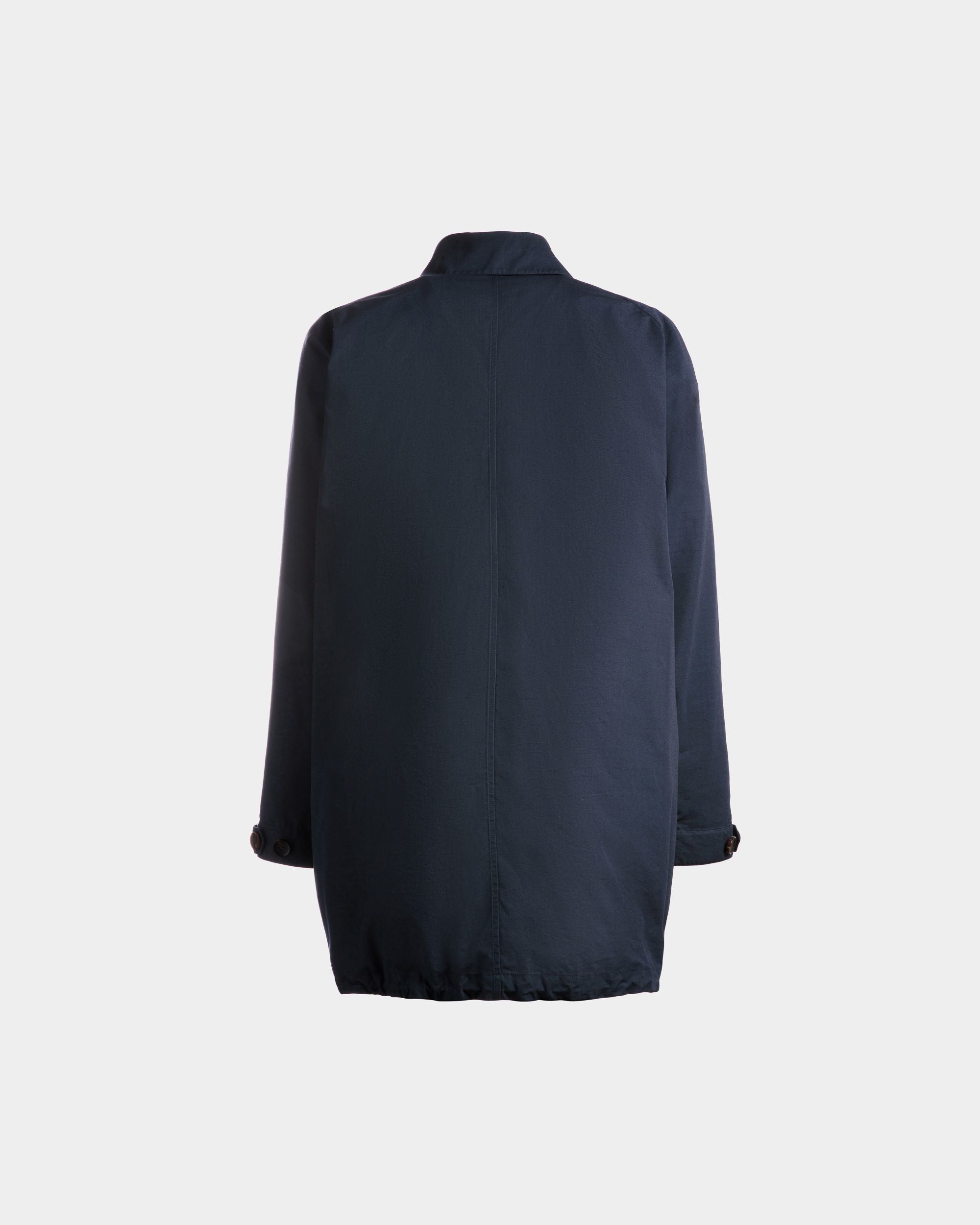 Bally Global - Coat in Navy Blue Nylon - Blue