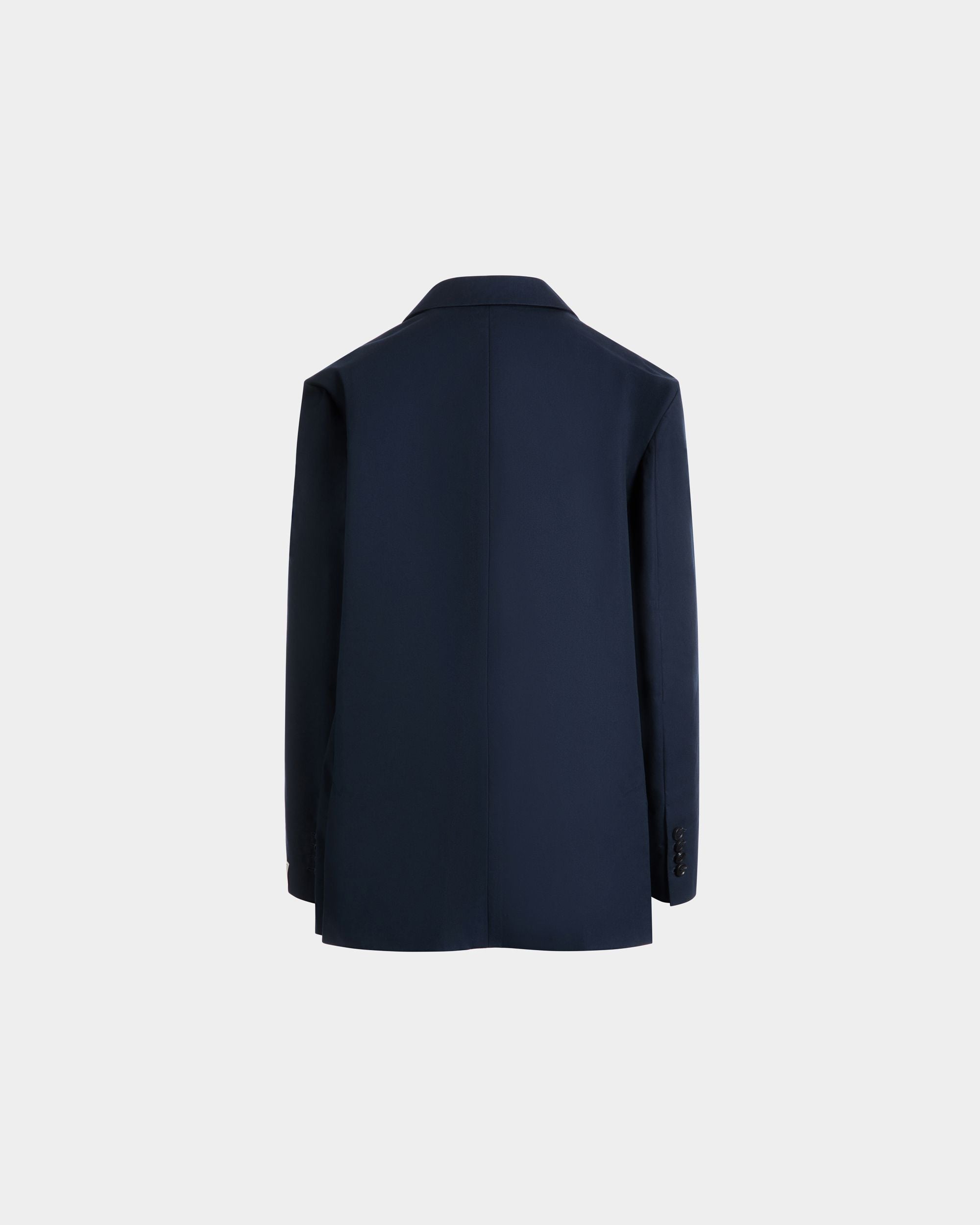 Bally Global - Blazer in Navy Blue Cotton Blend - Blue