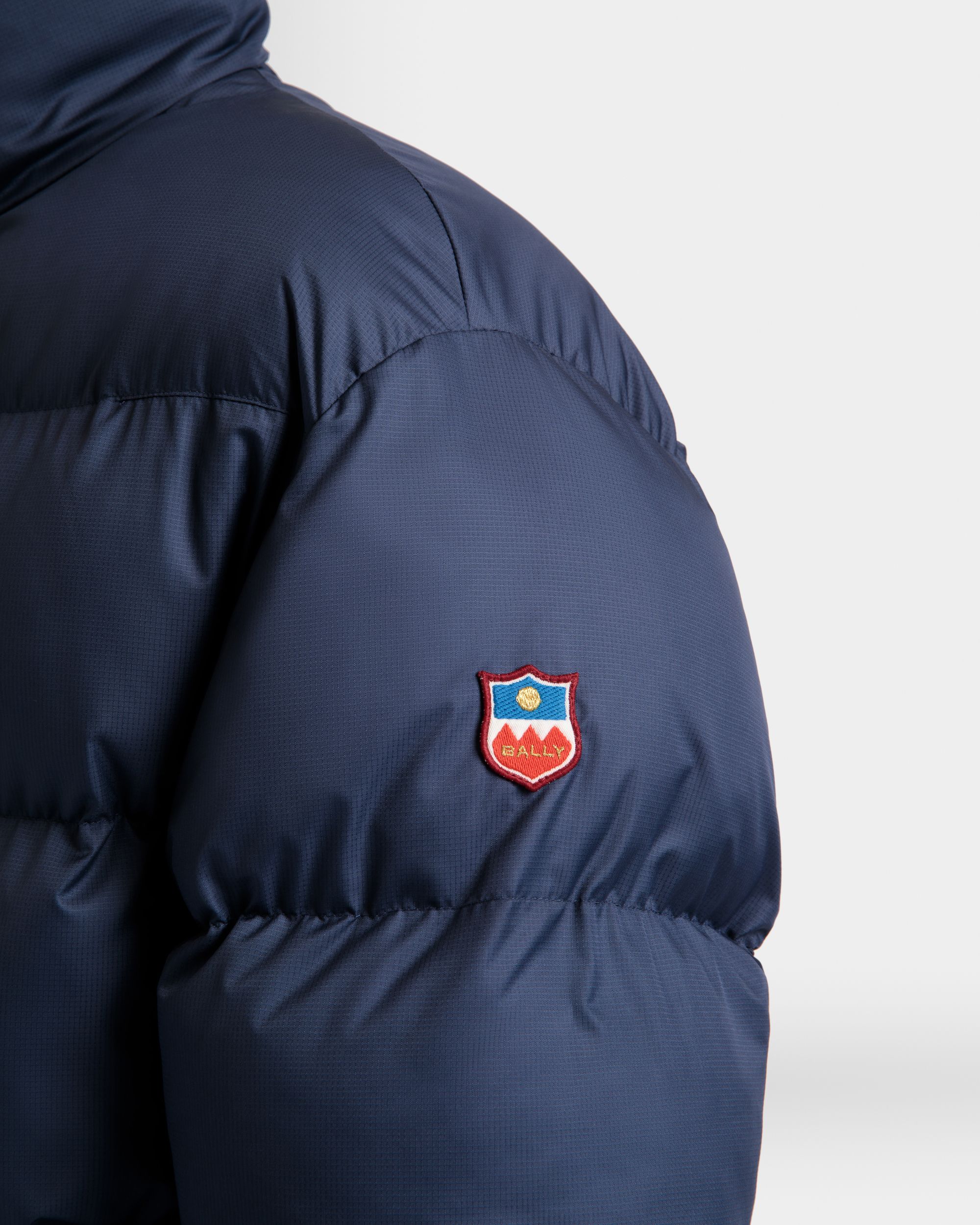Bally Global - Puffer Jacket in Navy Blue Nylon - Blue