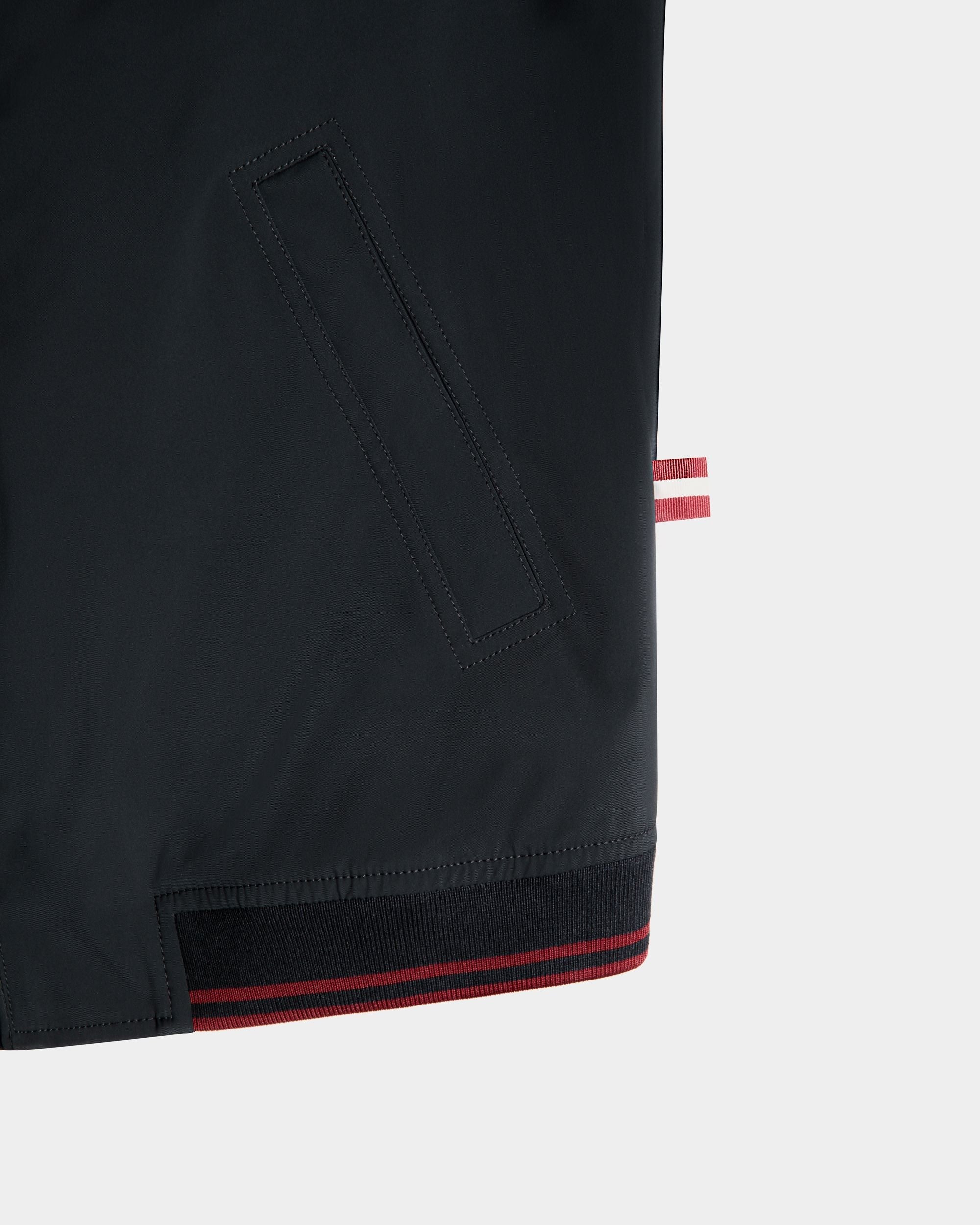 Bally Global - Blouson In Navy Blue Nylon - Azul