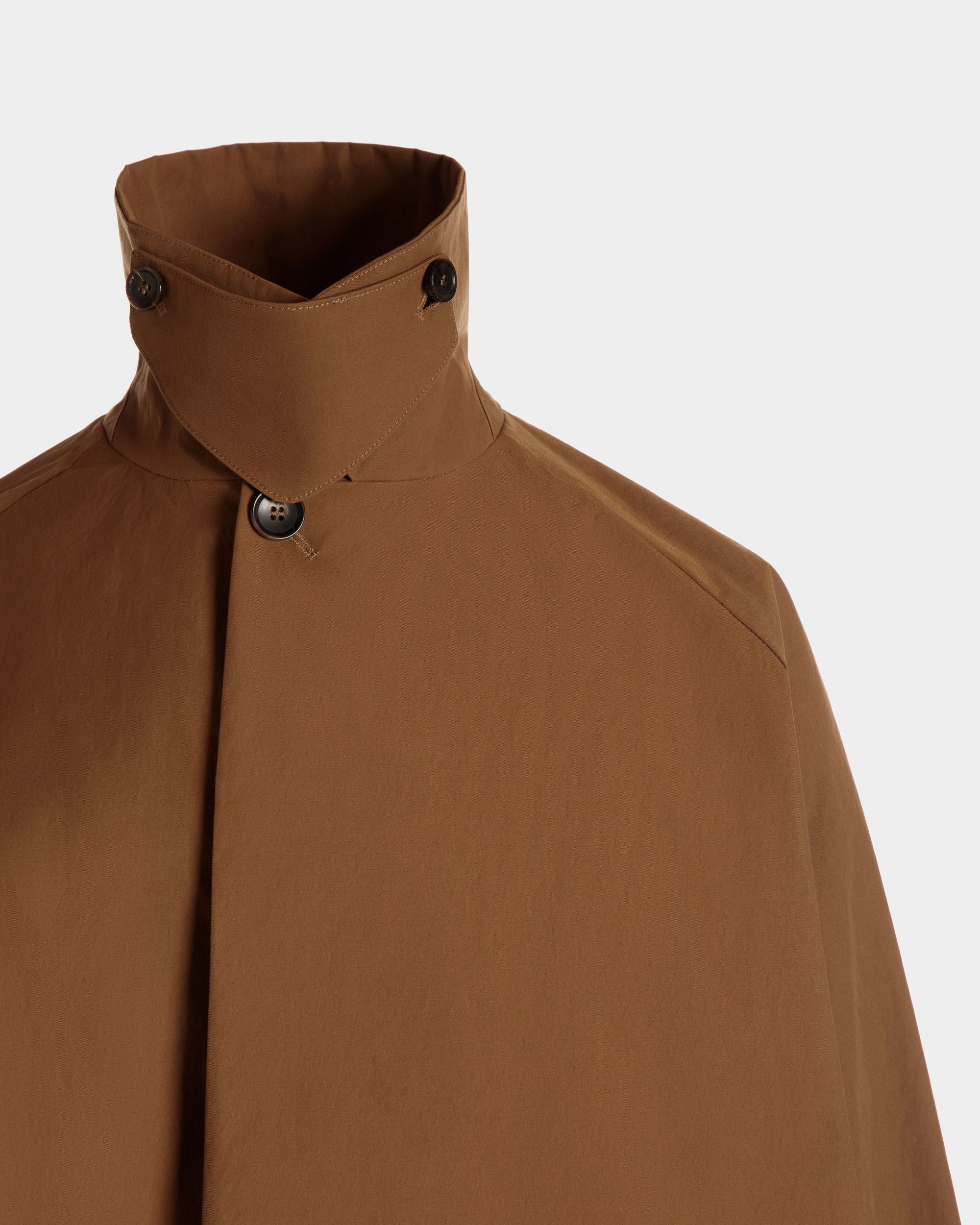 Bally Global - Trench Coat In Brown Nylon - Brown