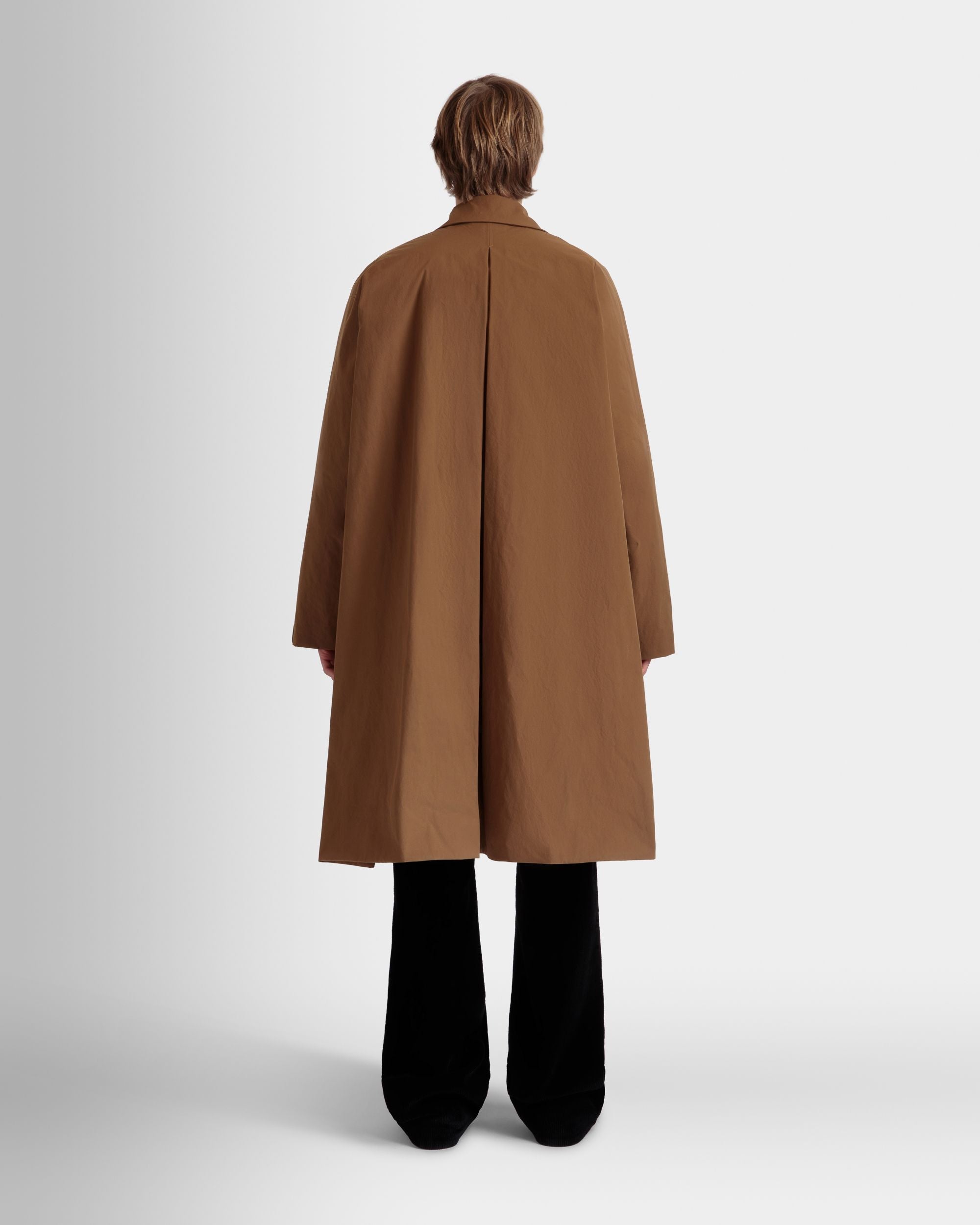 Bally Global - Trench Coat In Brown Nylon - Brown