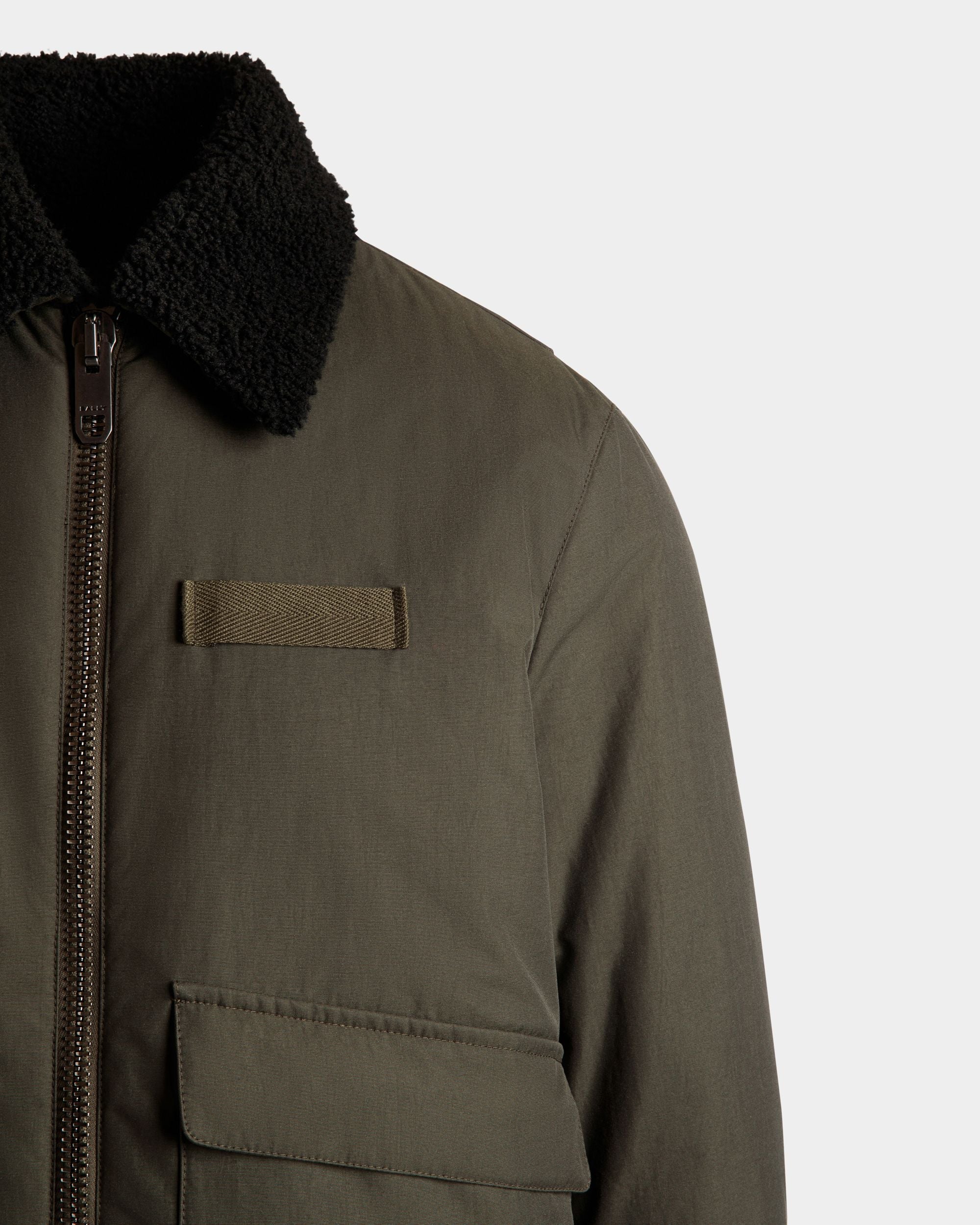 Bally Global - Blouson Collection Voyage Adrien Brody En Nylon Olive Green - Vert