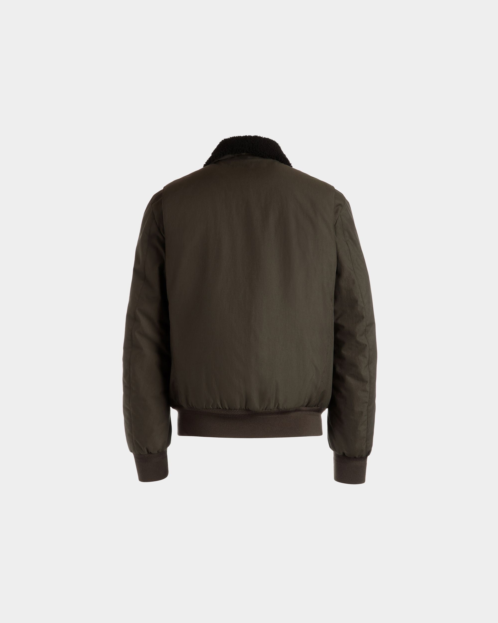 Bally Global - Blouson Collection Voyage Adrien Brody En Nylon Olive Green - Vert