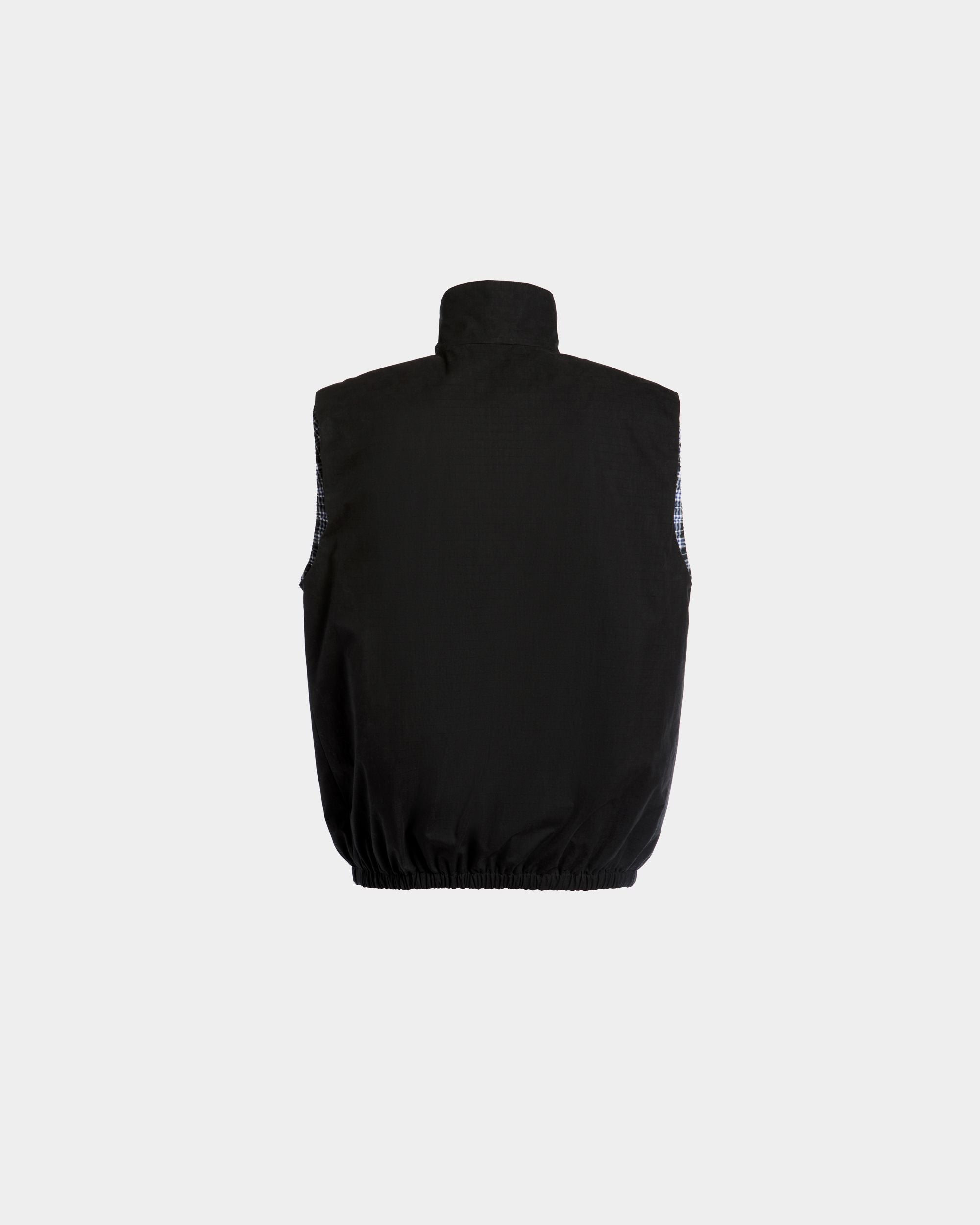 Bally Global - Reversible Vest in a Black Cotton Blend - Negro