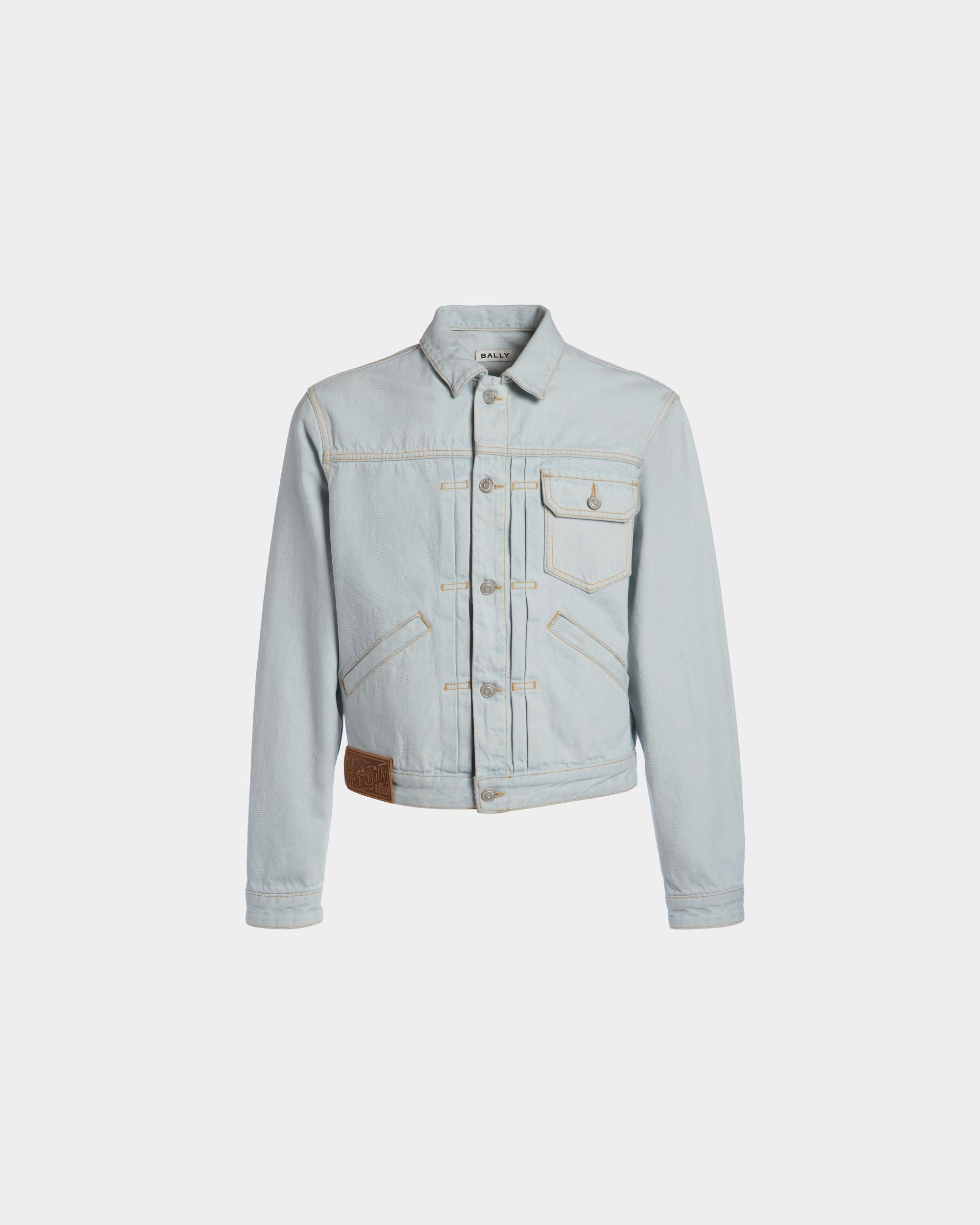 Bally Global - Trucker Jacket in Light Blue Cotton - Blue