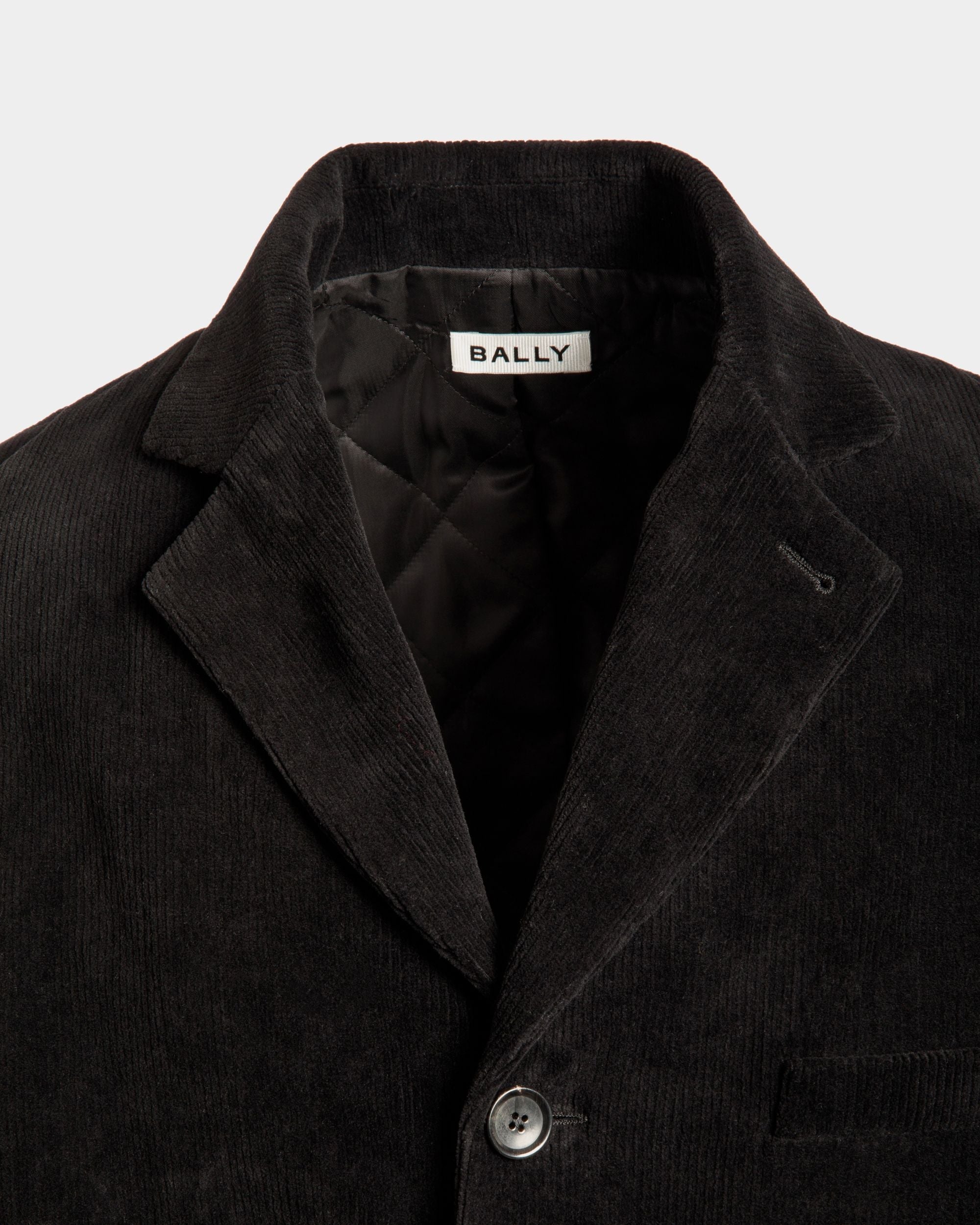 Bally Global - Blazer In Black Cotton Corduroy - Black