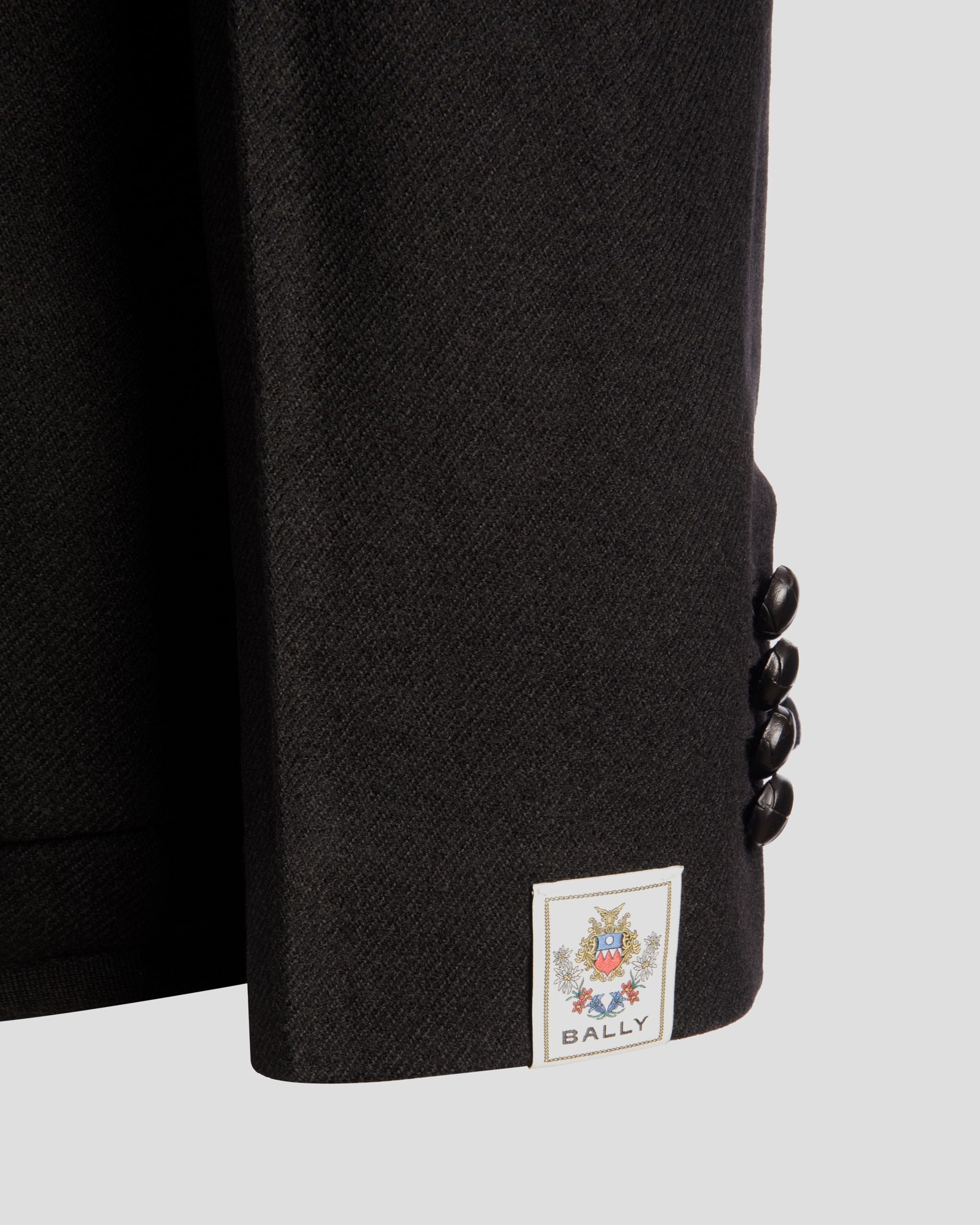 Bally Global - Winter Capsule Blazer in a Black Wool Blend - Black