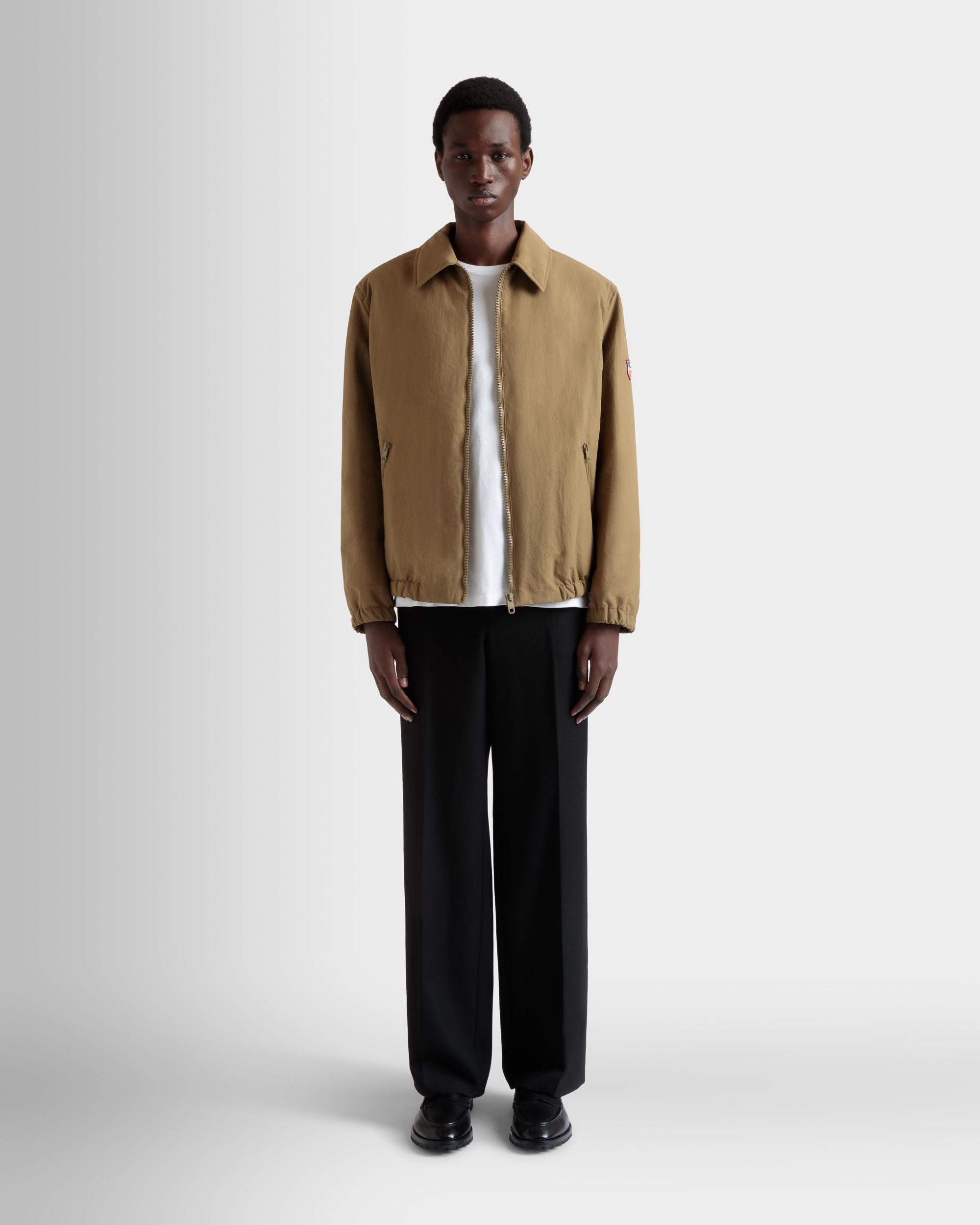 Bally Global - Chaqueta Camisera De Nailon Camel - Beige