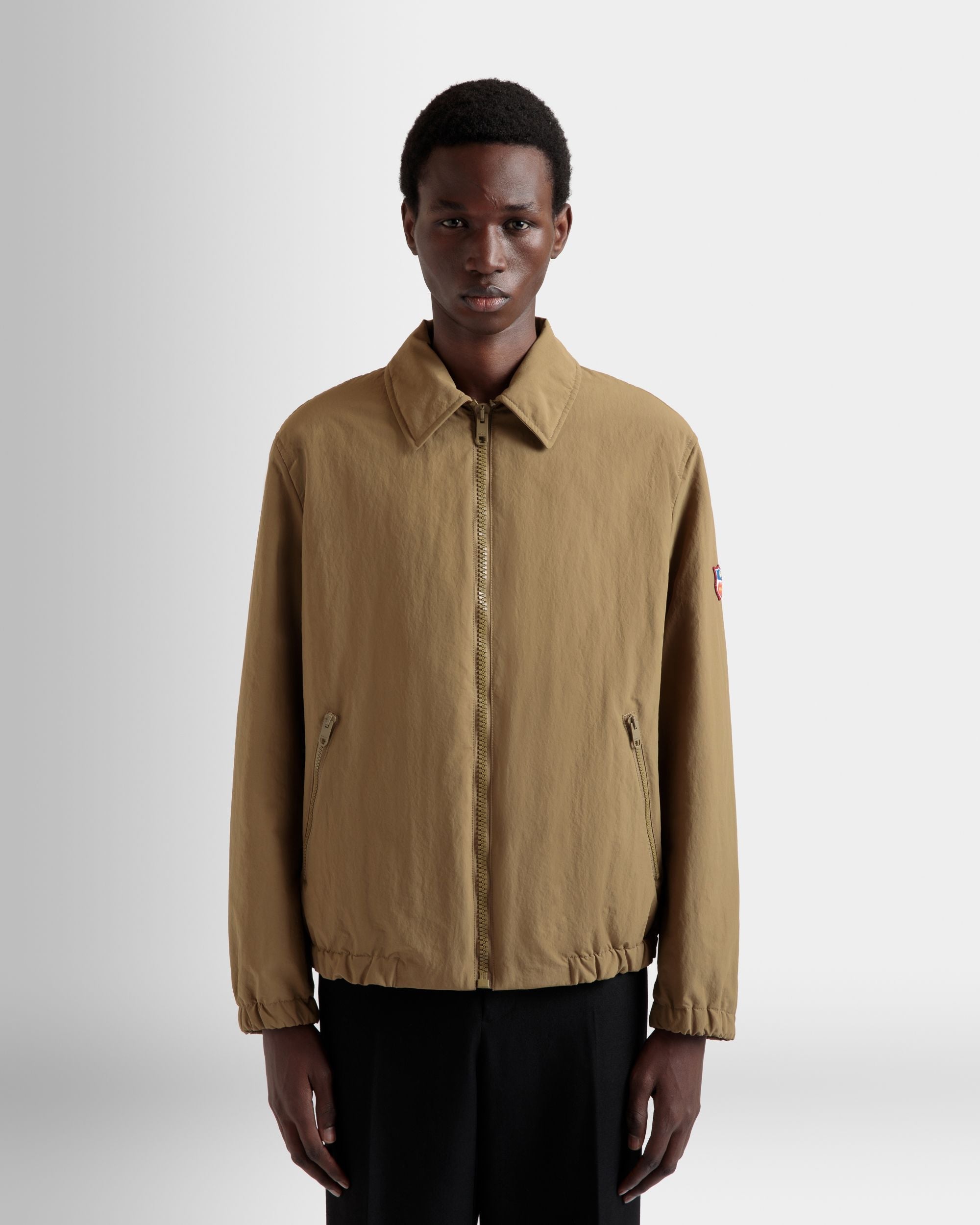 Bally Global - Chaqueta Camisera De Nailon Camel - Beige